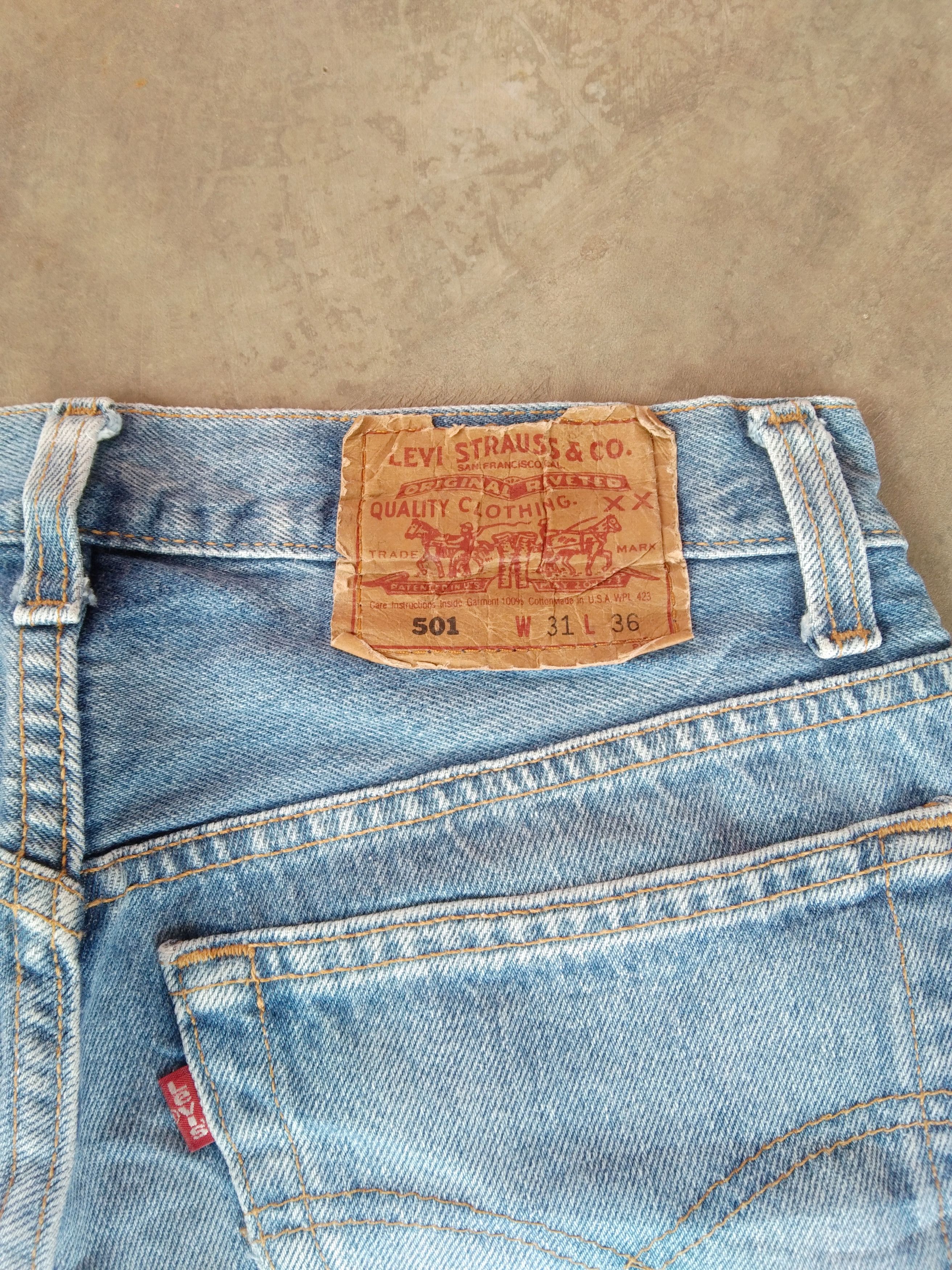 Levi's 90s Vintage Levi's 501 Made In USA Blue Wash Jeans 29x29 Size US 29 - 3 Thumbnail