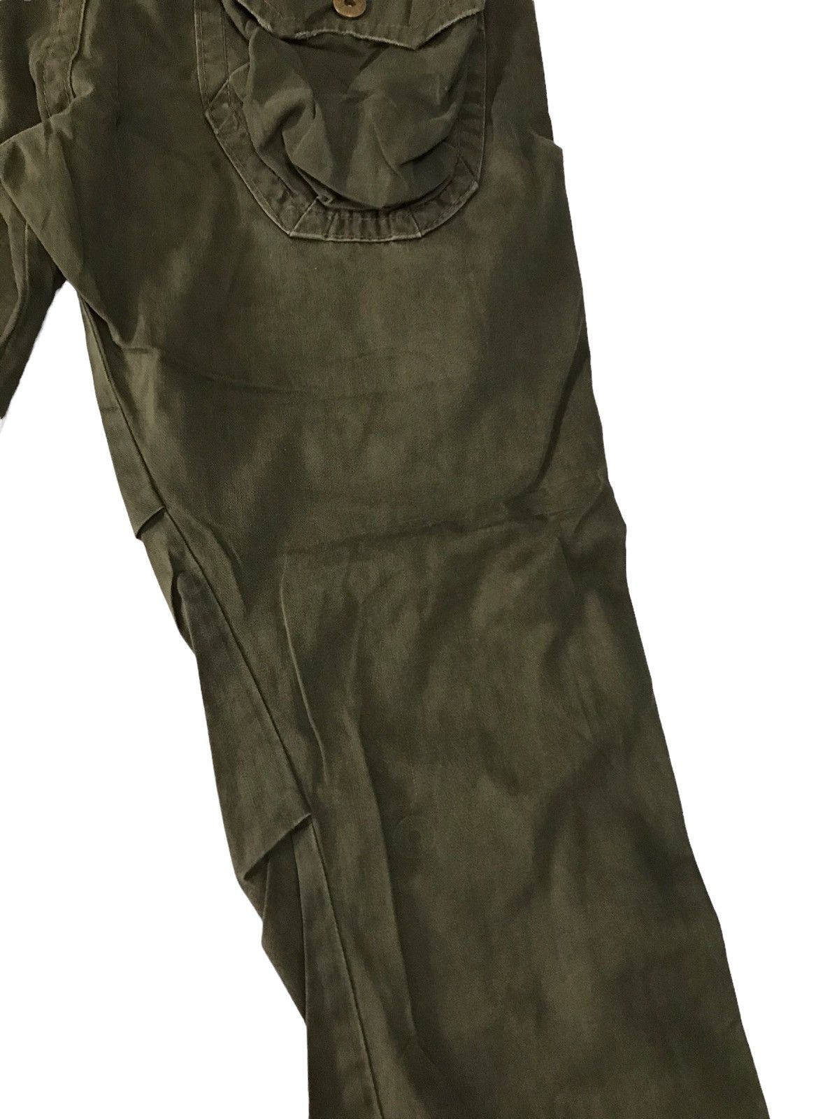 Japanese Brand Flare by Edwin 505 Khaki Travis Scott Style Bondage Pant Size US 34 / EU 50 - 16 Thumbnail
