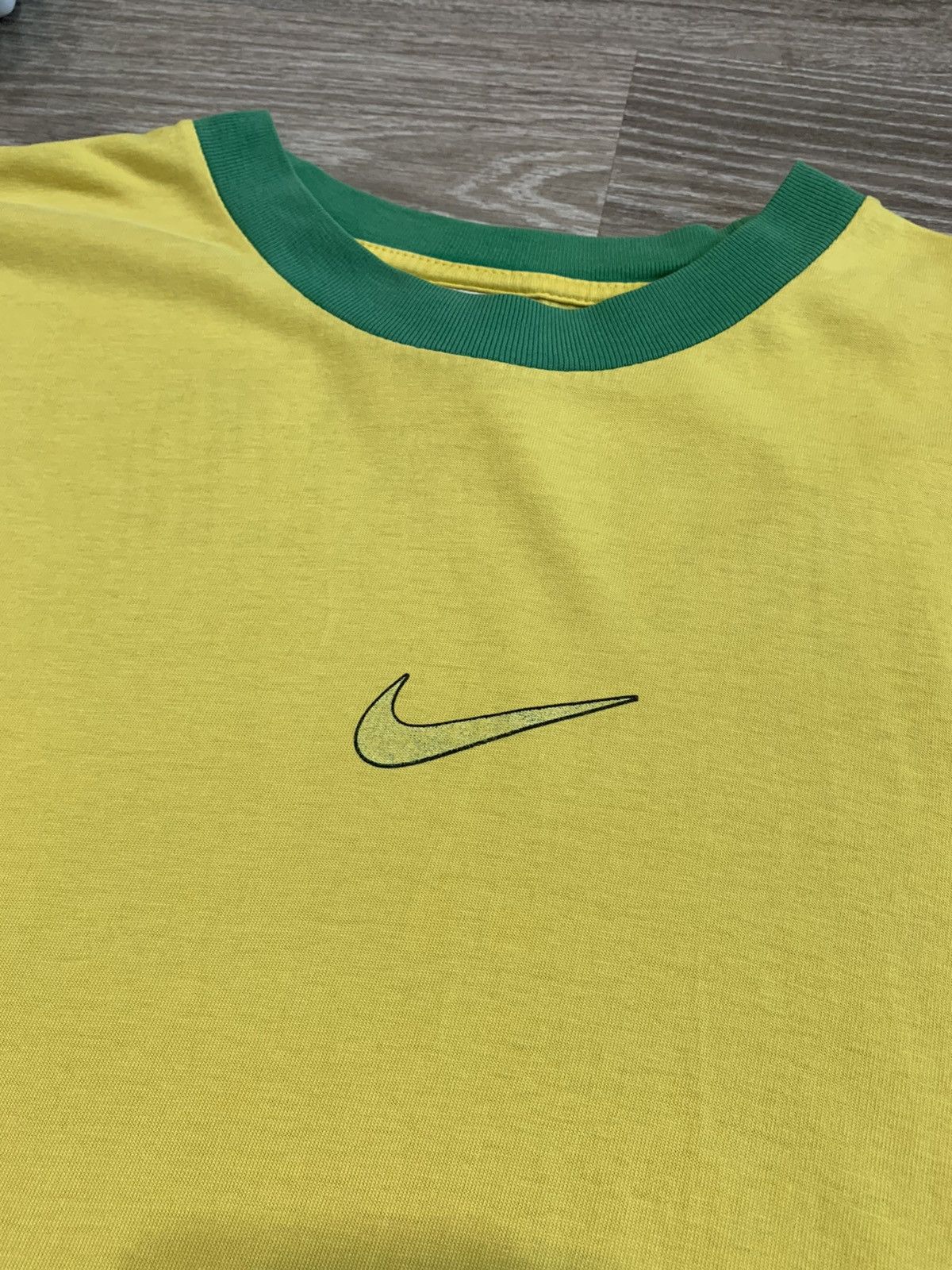 Nike × Vintage Vintage 90s Nike Ronaldo #9 Brazil Size US L / EU 52-54 / 3 - 3 Thumbnail
