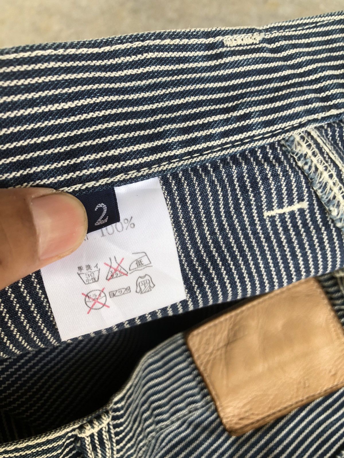 Indian Motorcycle Vintage Indian Motorcycle Hickory Stripe Pants Size US 29 - 19 Thumbnail