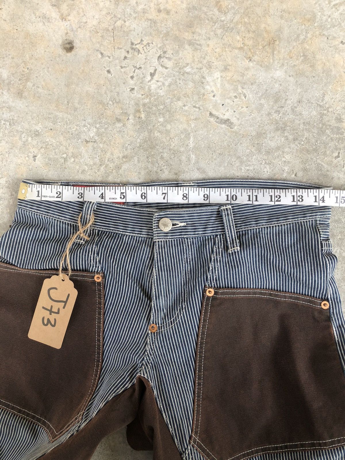 Indian Motorcycle Vintage Indian Motorcycle Hickory Stripe Pants Size US 29 - 20 Thumbnail