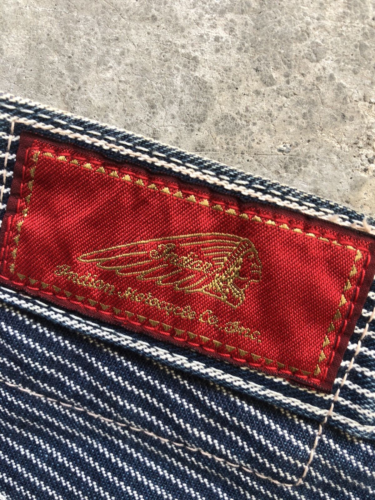 Indian Motorcycle Vintage Indian Motorcycle Hickory Stripe Pants Size US 29 - 16 Thumbnail