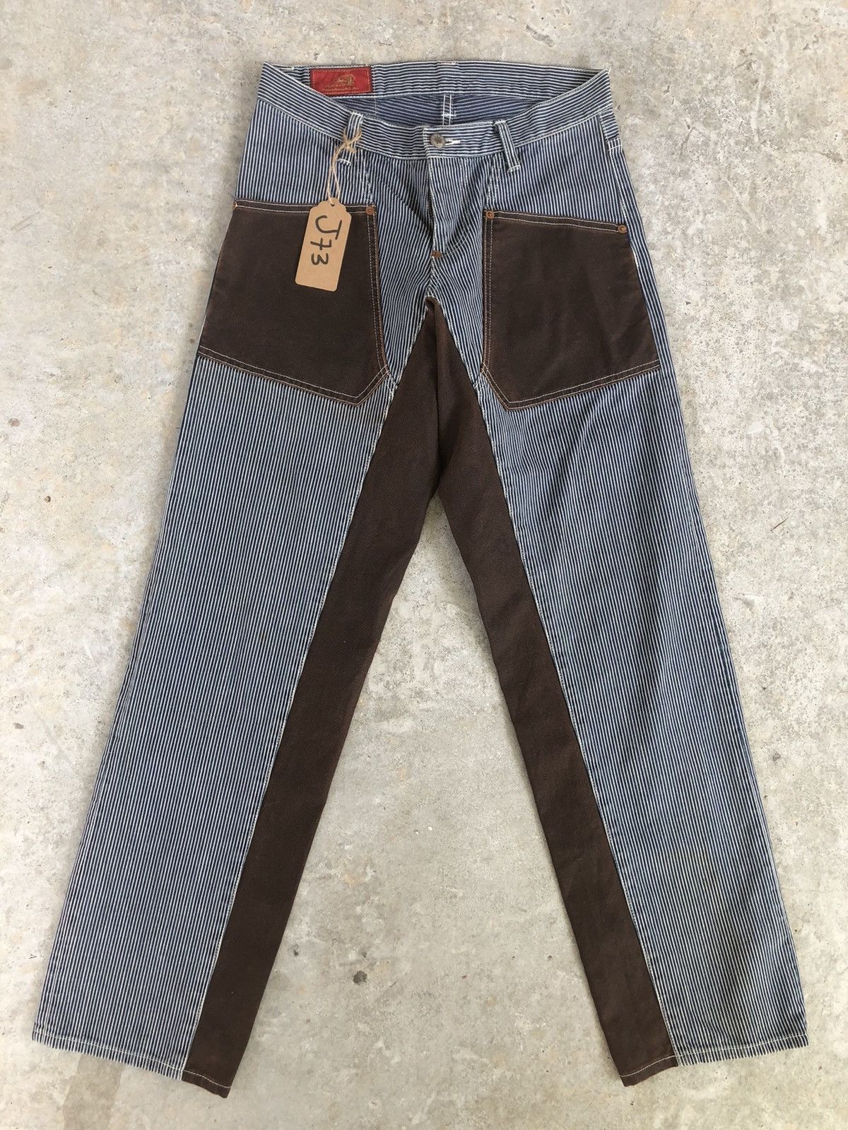 Indian Motorcycle Vintage Indian Motorcycle Hickory Stripe Pants Size US 29 - 1 Thumbnail