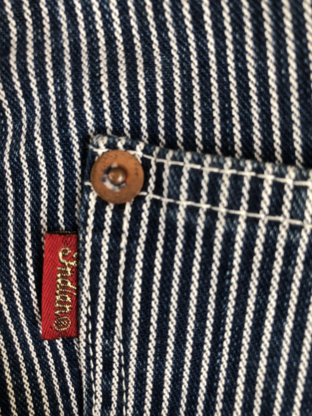 Indian Motorcycle Vintage Indian Motorcycle Hickory Stripe Pants Size US 29 - 14 Thumbnail