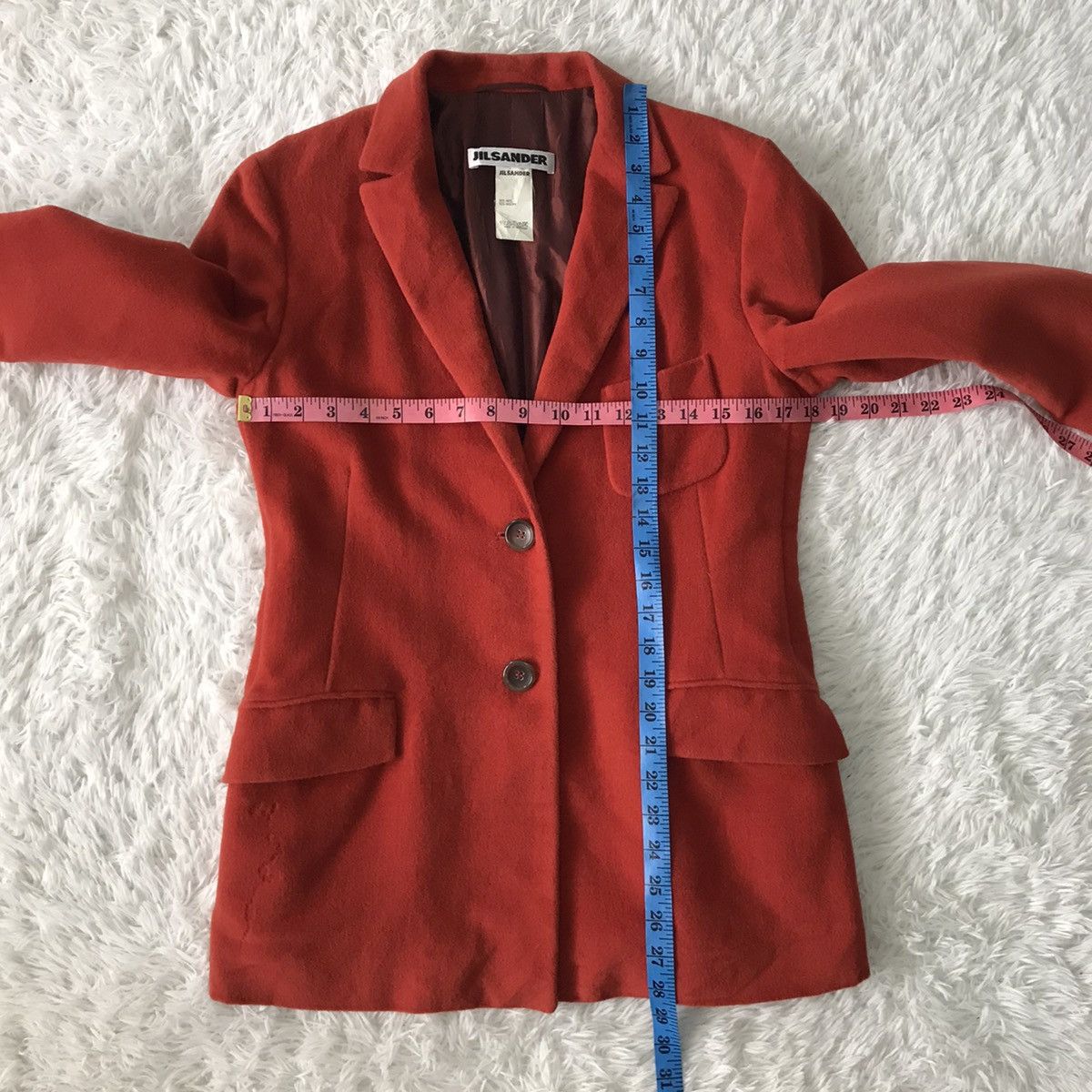 Jil Sander 💥Steals💥Jil Sander Wool & Angora Jacket Coat Size XS / US 0-2 / IT 36-38 - 15 Thumbnail
