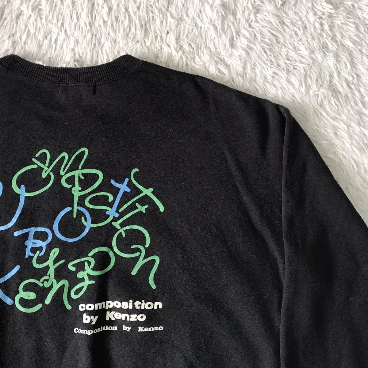 Kenzo Composition By Kenzo Sweatshirt Made in Japan Size US M / EU 48-50 / 2 - 9 Thumbnail