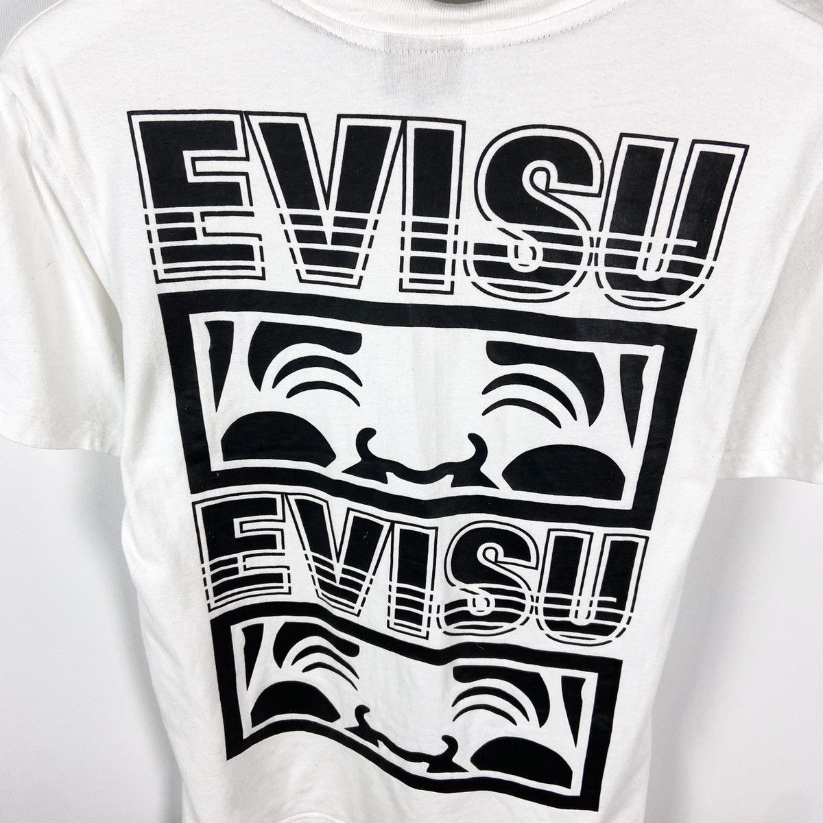 Evisu Vintage 00s Evisu Logo Smile Faces Japanese brand tee Size US M / EU 48-50 / 2 - 7 Thumbnail