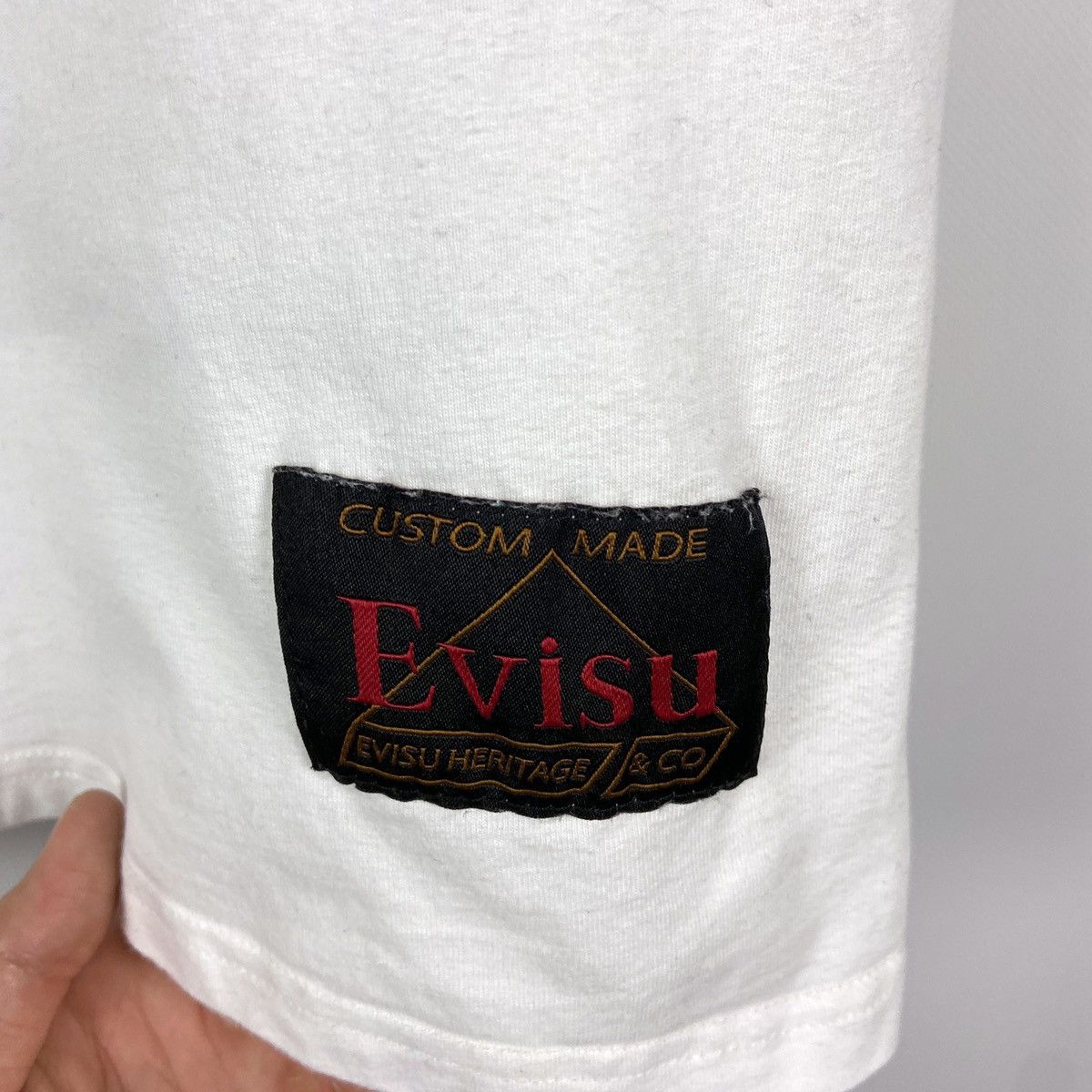 Evisu Vintage 00s Evisu Logo Smile Faces Japanese brand tee Size US M / EU 48-50 / 2 - 6 Thumbnail