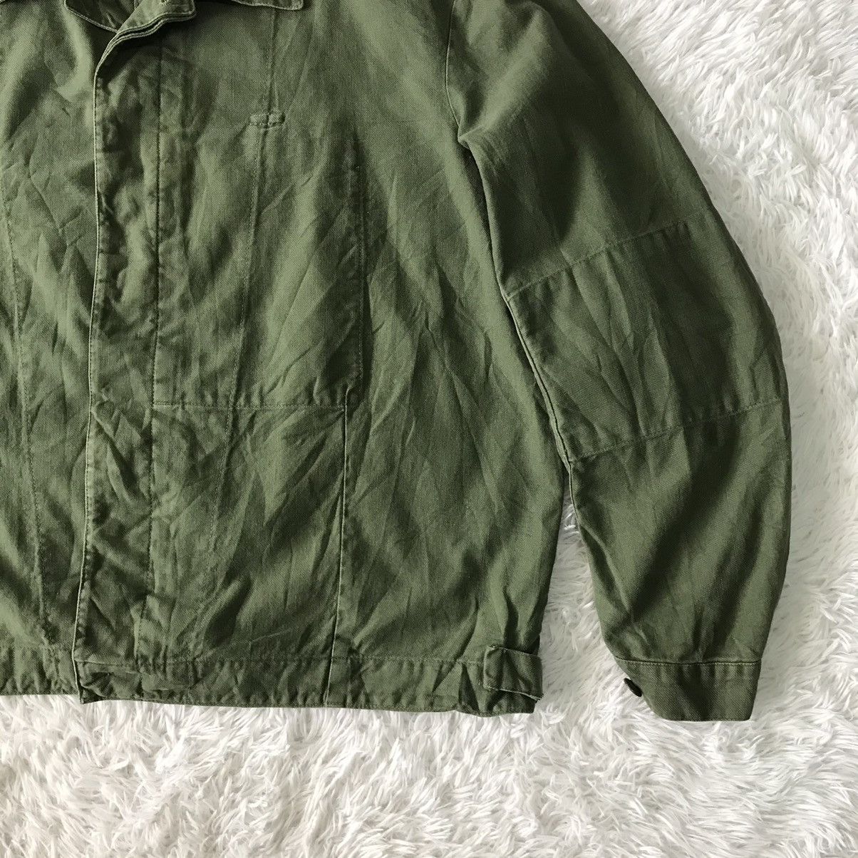 Vintage 💥Vtg 60s Swedish Military Army Shirt Jacket Size US L / EU 52-54 / 3 - 4 Thumbnail