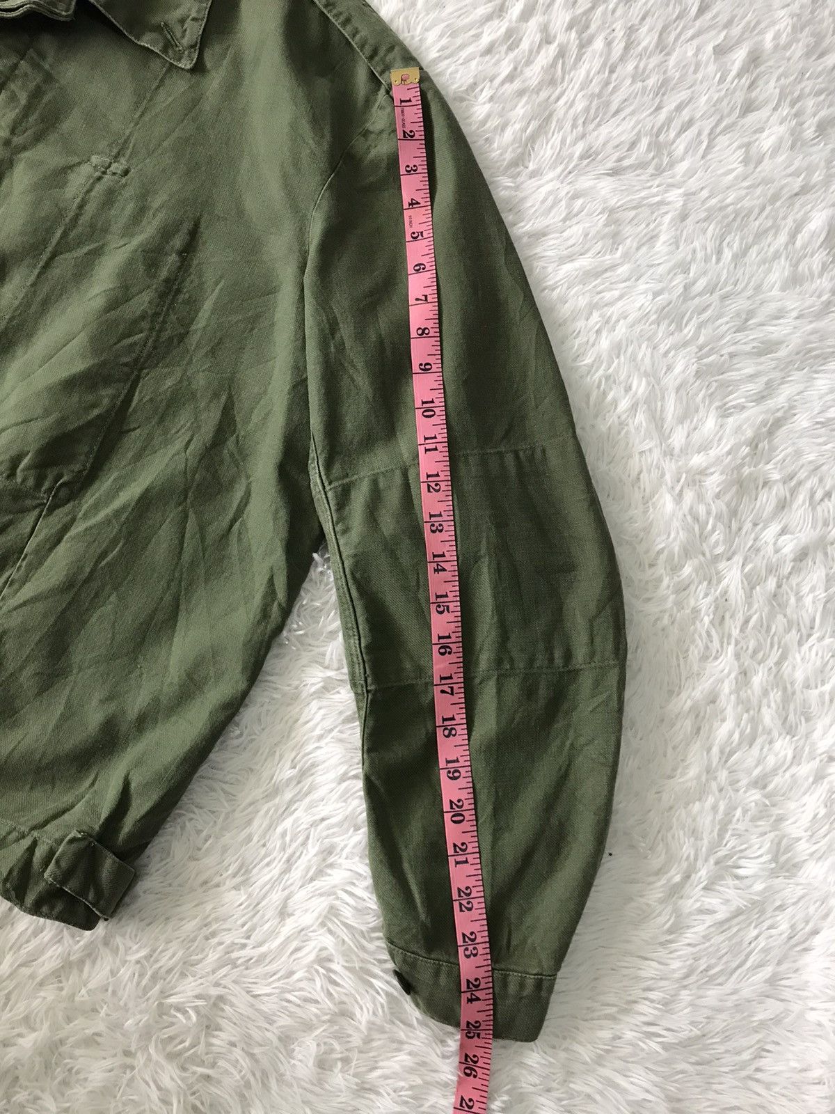 Vintage 💥Vtg 60s Swedish Military Army Shirt Jacket Size US L / EU 52-54 / 3 - 19 Thumbnail