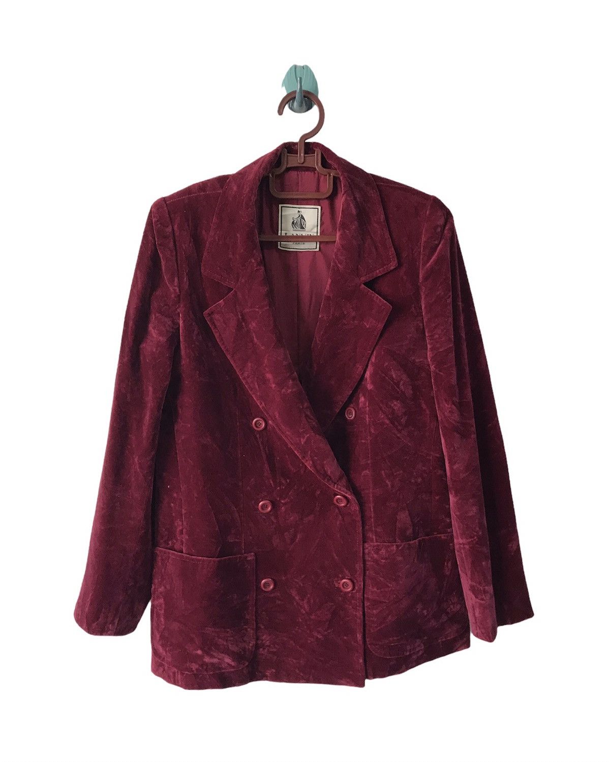 💥Steals💥Lanvin Velvet Double Breast Coat Blazer