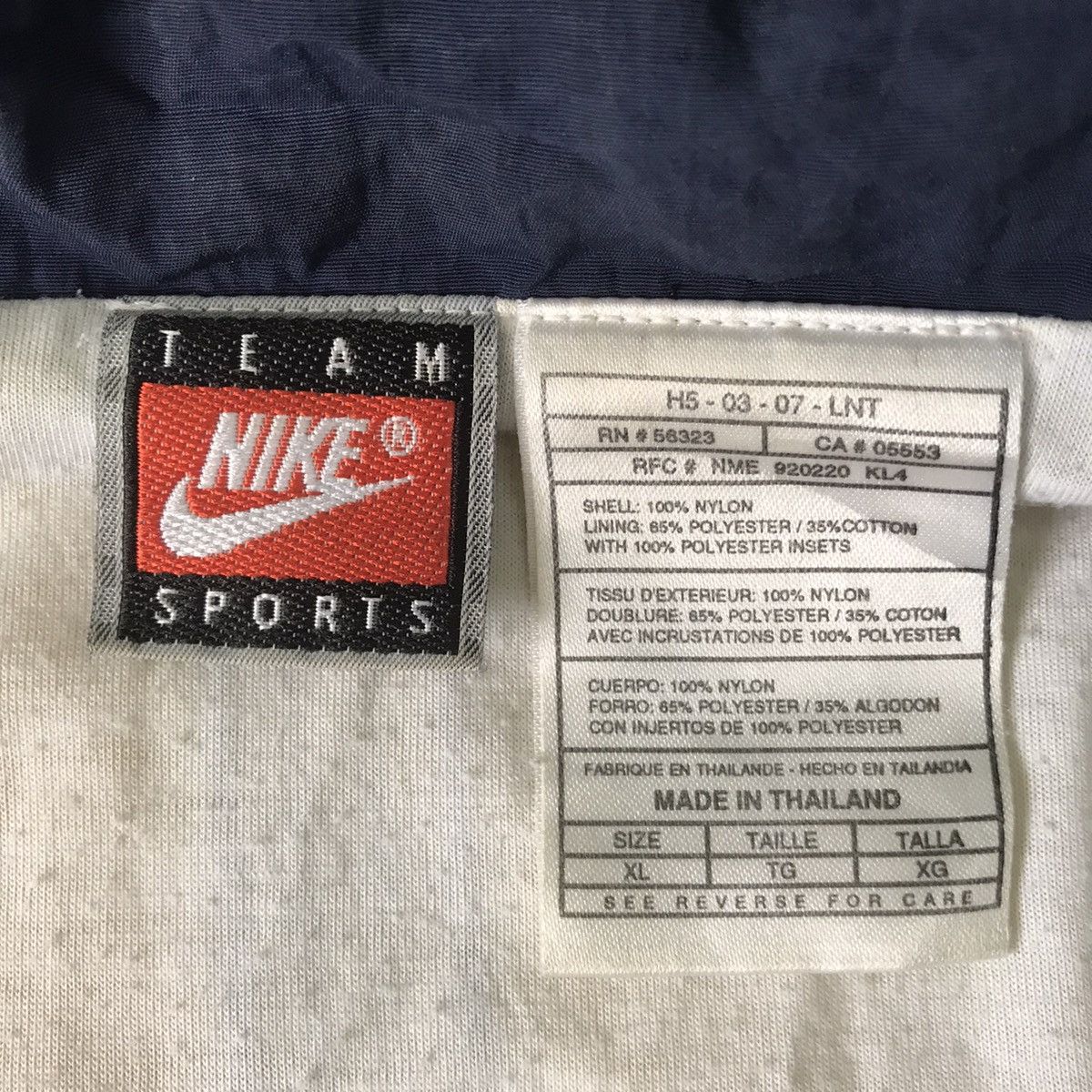 Nike × Sports Specialties × Vintage Vtg Nike Team Sports Nylon Jacket Size US XL / EU 56 / 4 - 20 Thumbnail