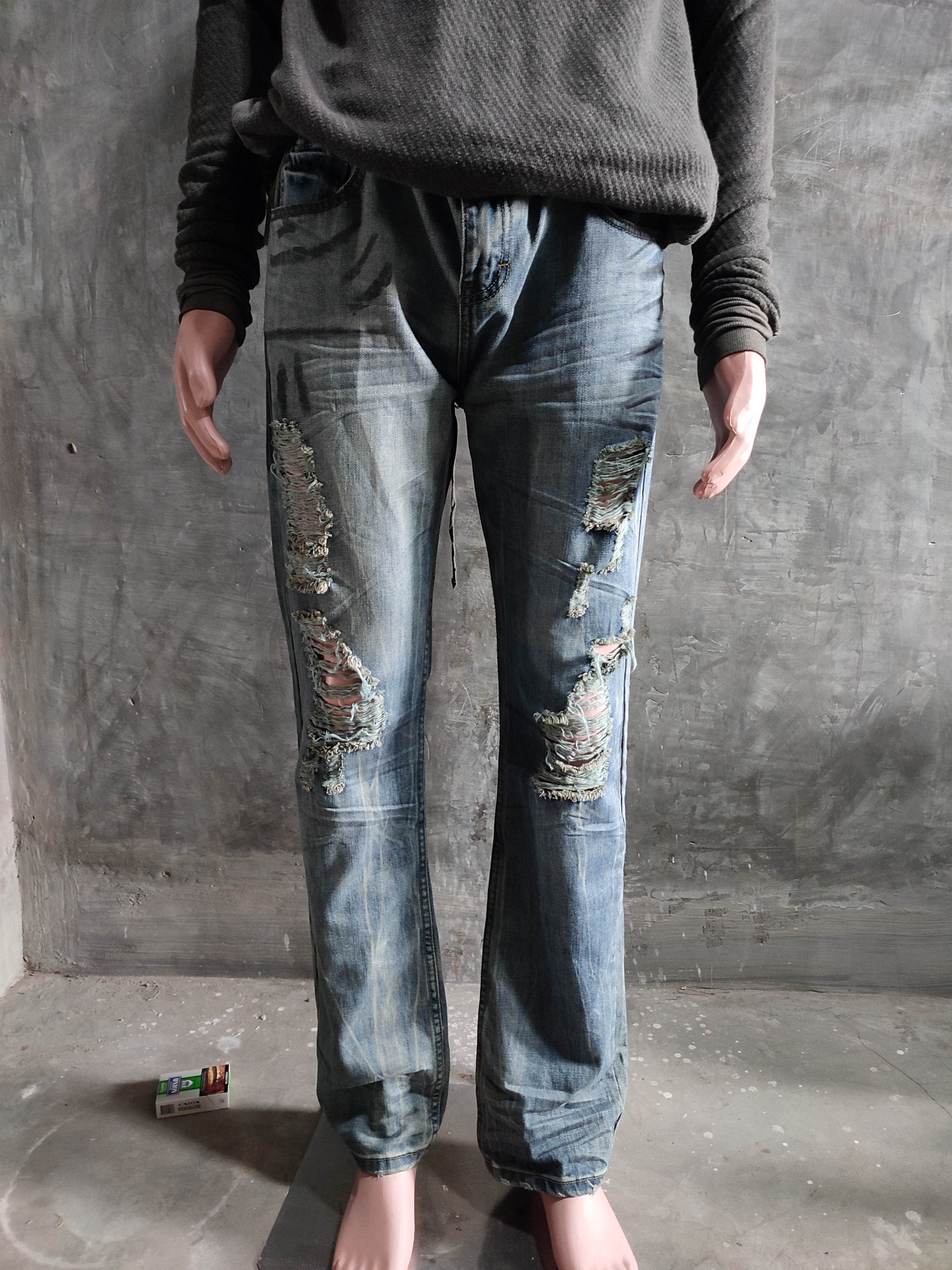 Naked Punch Japanese Distressed denim