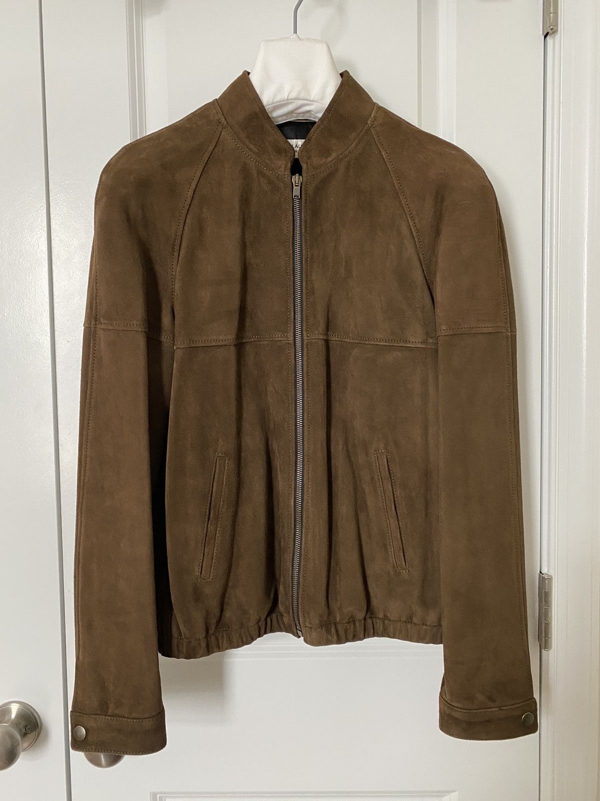 Saint Laurent Paris Saint Laurent Paris Brown Suede Leather Jacket- sz.46/small Size US S / EU 44-46 / 1 - 1 Thumbnail
