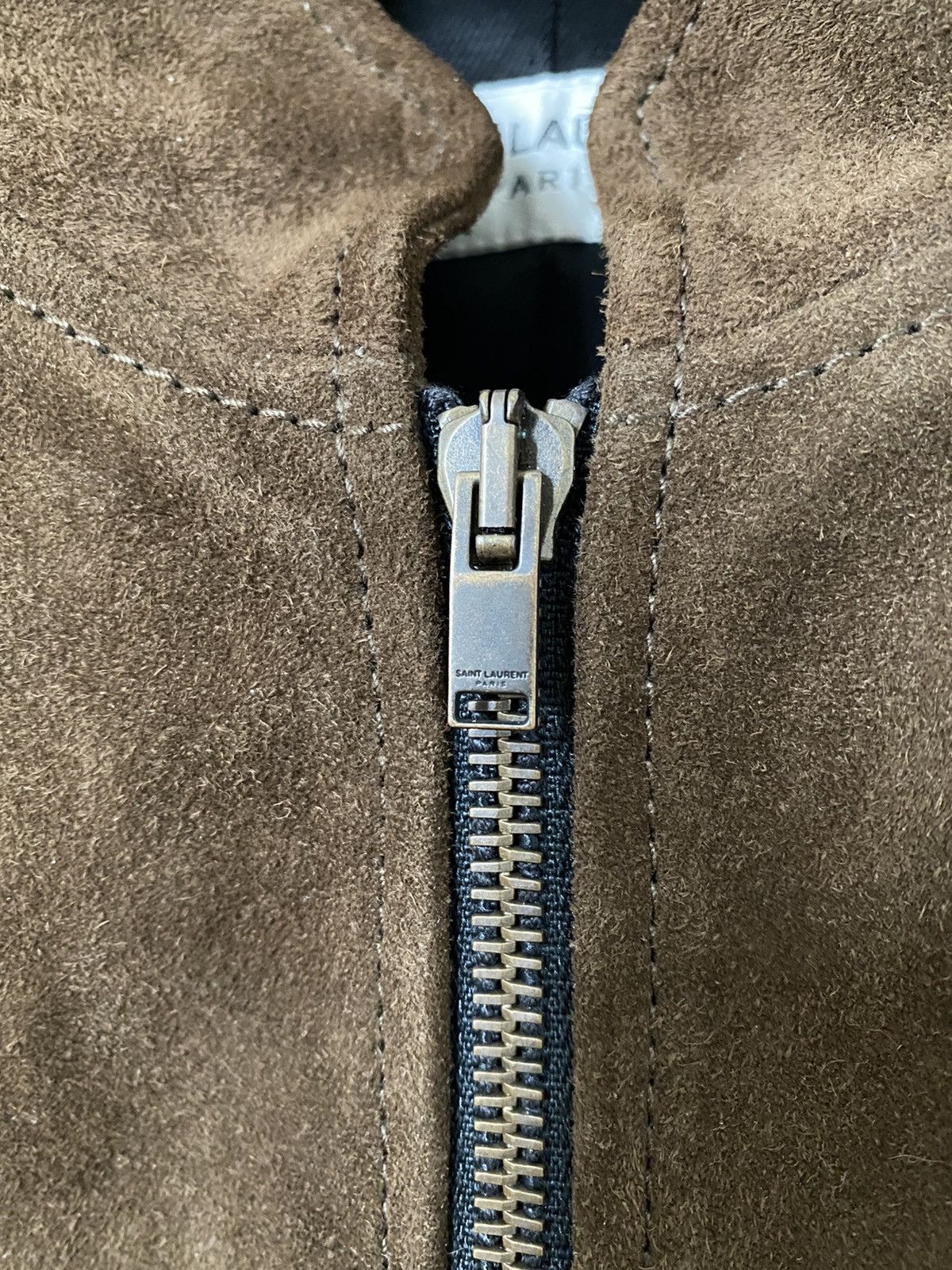 Saint Laurent Paris Saint Laurent Paris Brown Suede Leather Jacket- sz.46/small Size US S / EU 44-46 / 1 - 3 Thumbnail