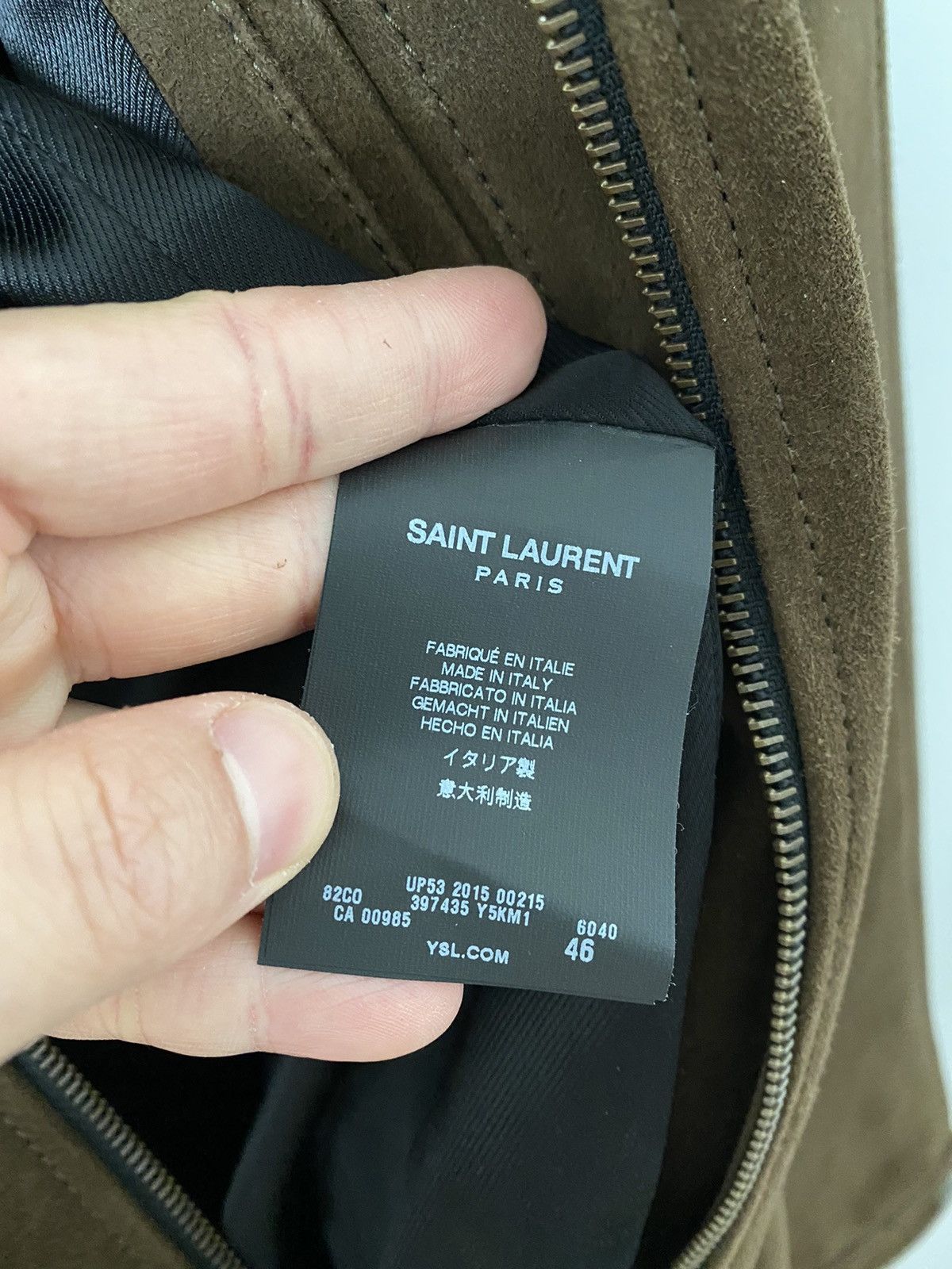 Saint Laurent Paris Saint Laurent Paris Brown Suede Leather Jacket- sz.46/small Size US S / EU 44-46 / 1 - 7 Thumbnail