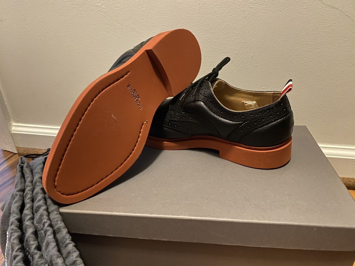 Thom Browne Wingtip with red bottom sole - sz. 40 Size US 7 / EU 40 - 3 Thumbnail