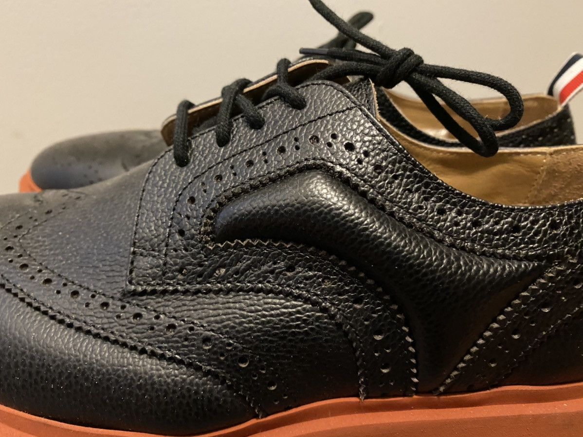 Thom Browne Wingtip with red bottom sole - sz. 40 Size US 7 / EU 40 - 4 Thumbnail