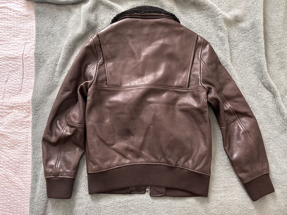 Acne Studios Brown Aviator leather jacket -sz 46 Size US S / EU 44-46 / 1 - 7 Thumbnail