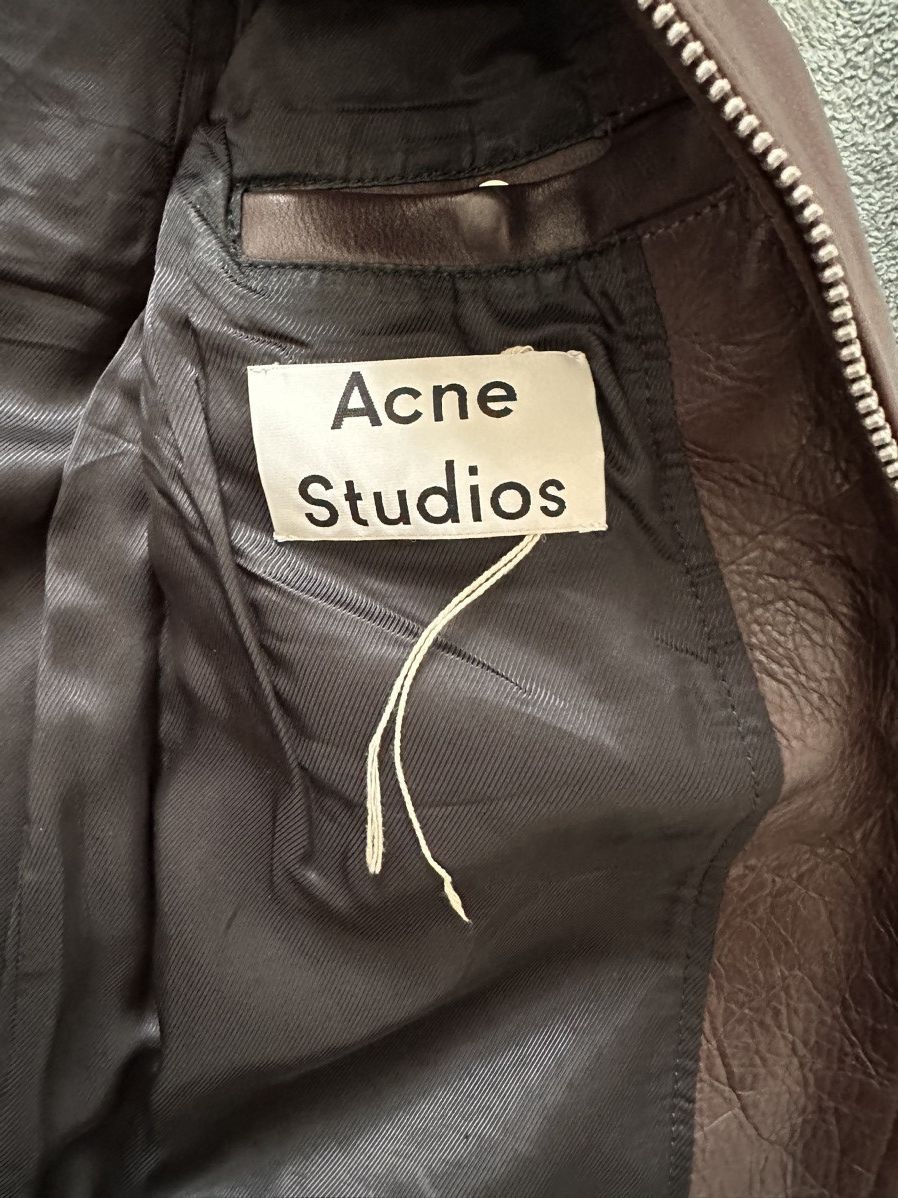 Acne Studios Brown Aviator leather jacket -sz 46 Size US S / EU 44-46 / 1 - 4 Thumbnail