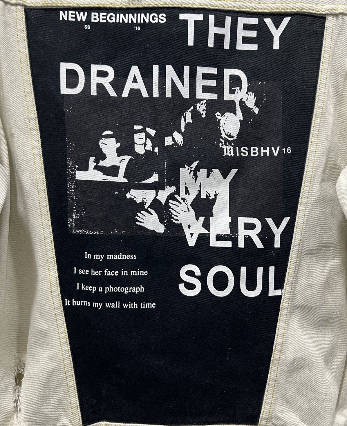 They Drained My Very Soul Oversized Denim Jacket