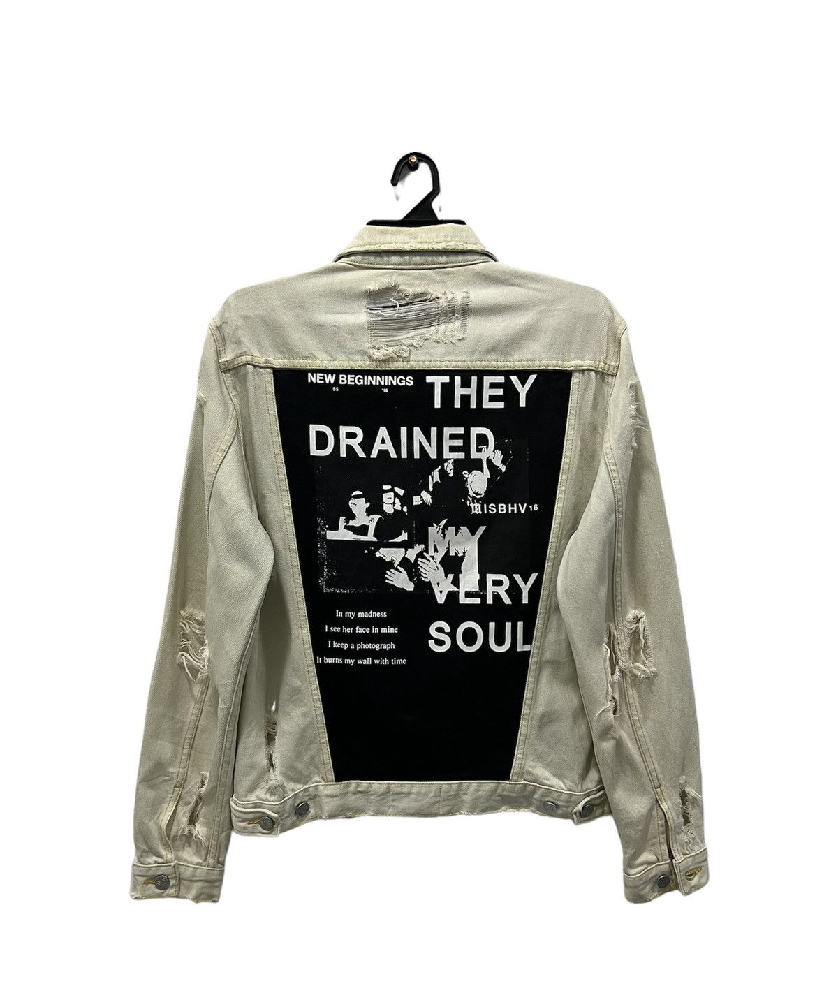 Misbhv They Drained My Very Soul Oversized Denim Jacket | Grailed