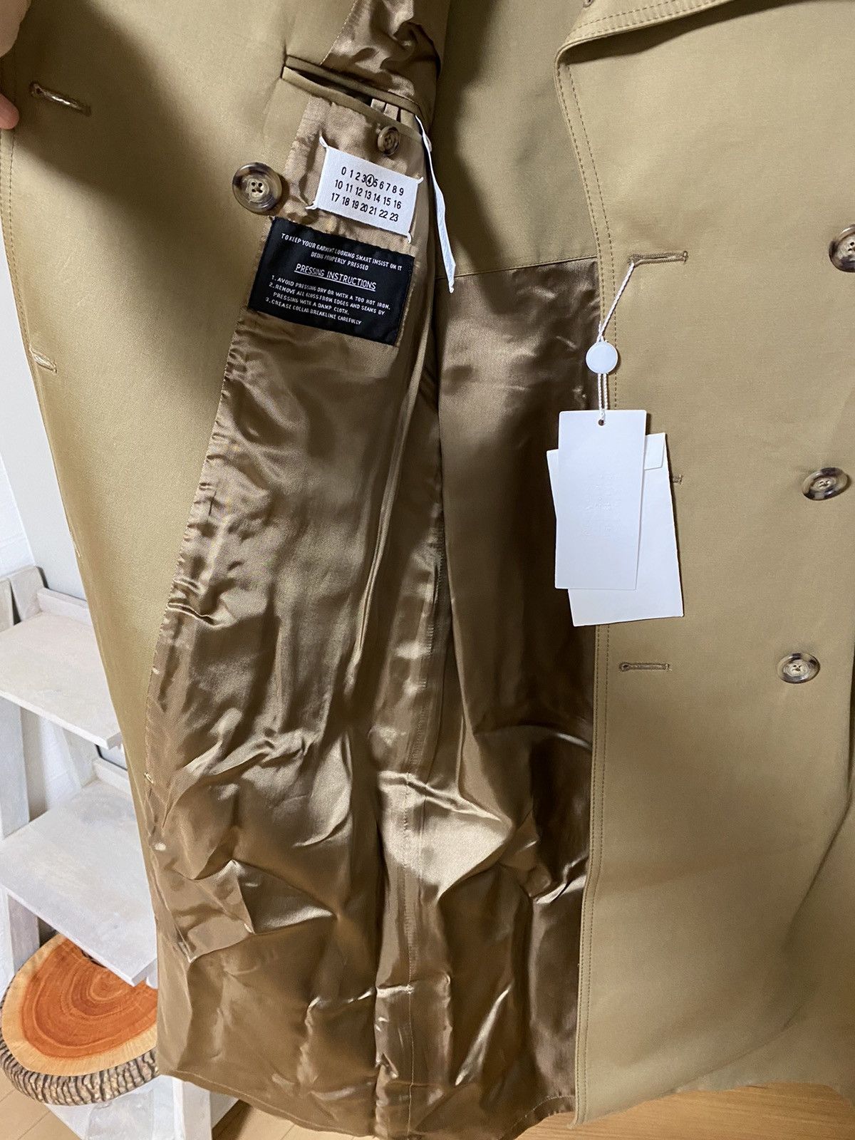Maison Margiela Brown Trench Coat - sz. 40/Small Size US S / EU 44-46 / 1 - 6 Thumbnail