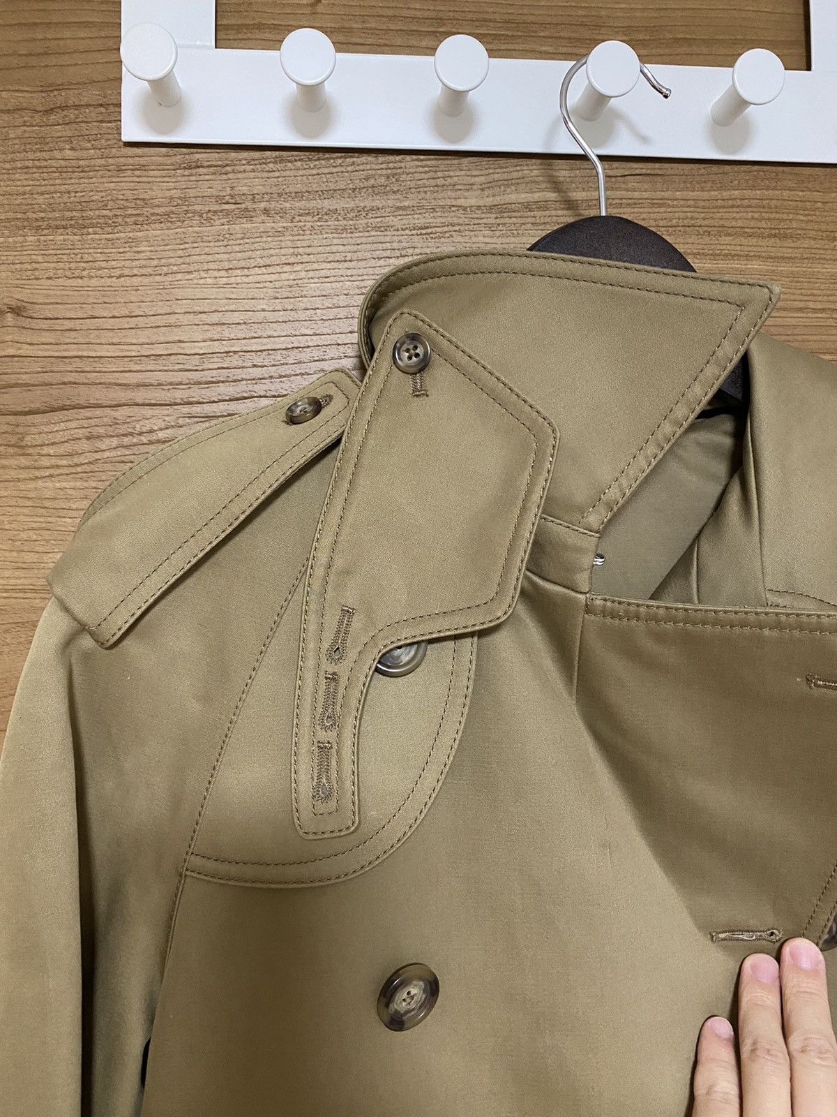 Maison Margiela Brown Trench Coat - sz. 40/Small Size US S / EU 44-46 / 1 - 12 Thumbnail