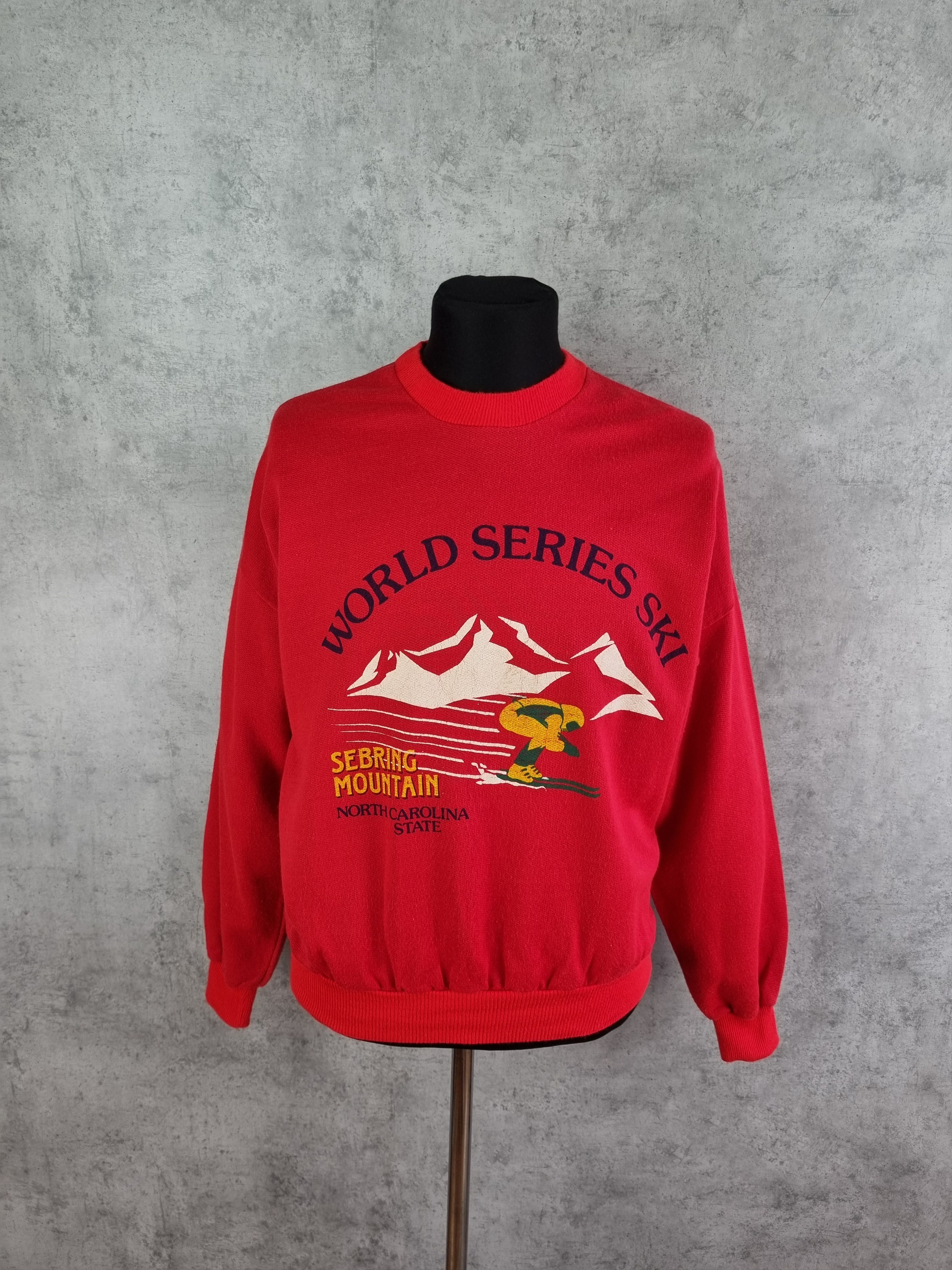 Rare 70s Vintage Ski motif Sweatshirt