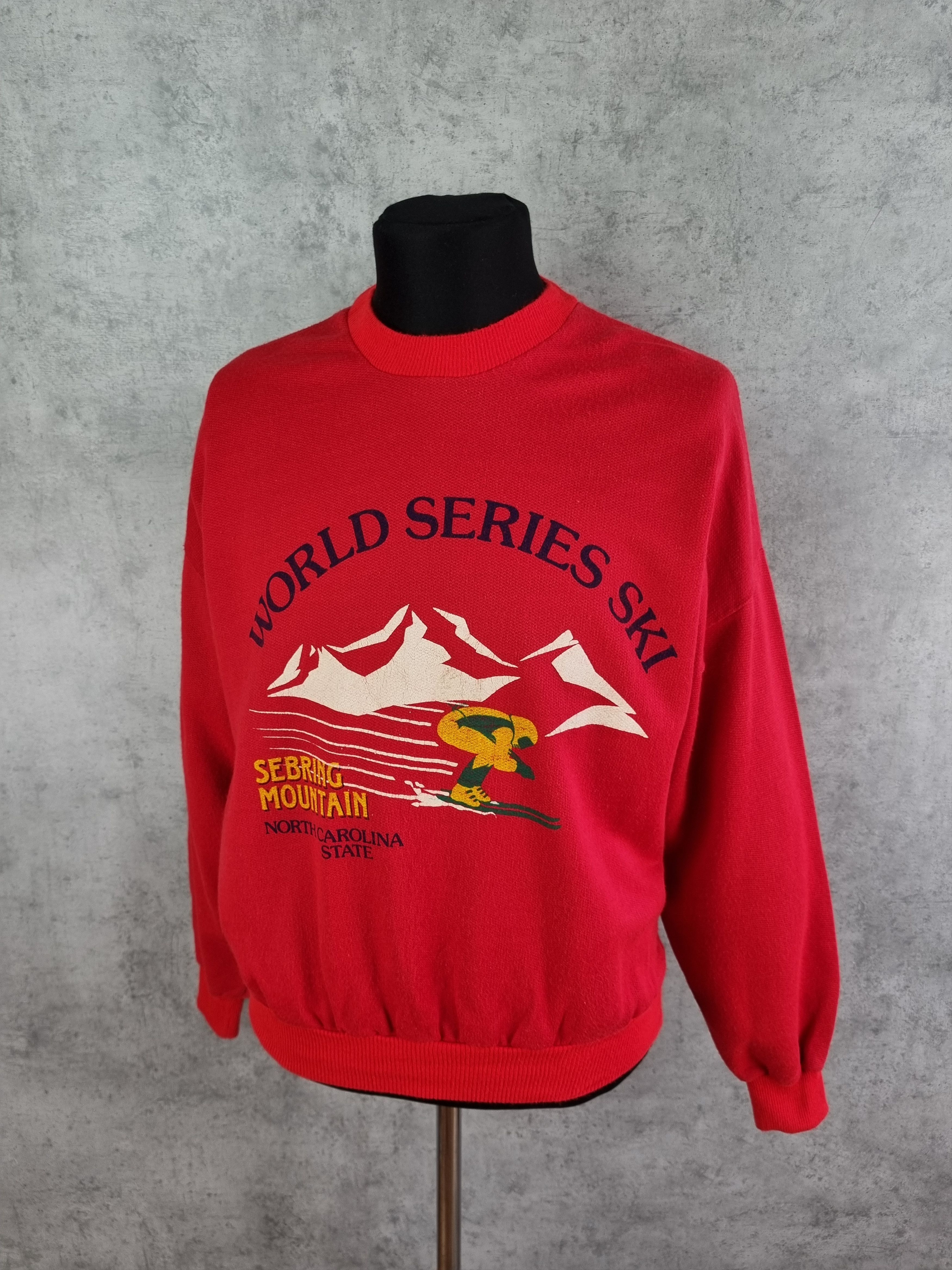 Vintage Rare 70s Vintage Ski motif Sweatshirt Size US M / EU 48-50 / 2 - 2 Thumbnail