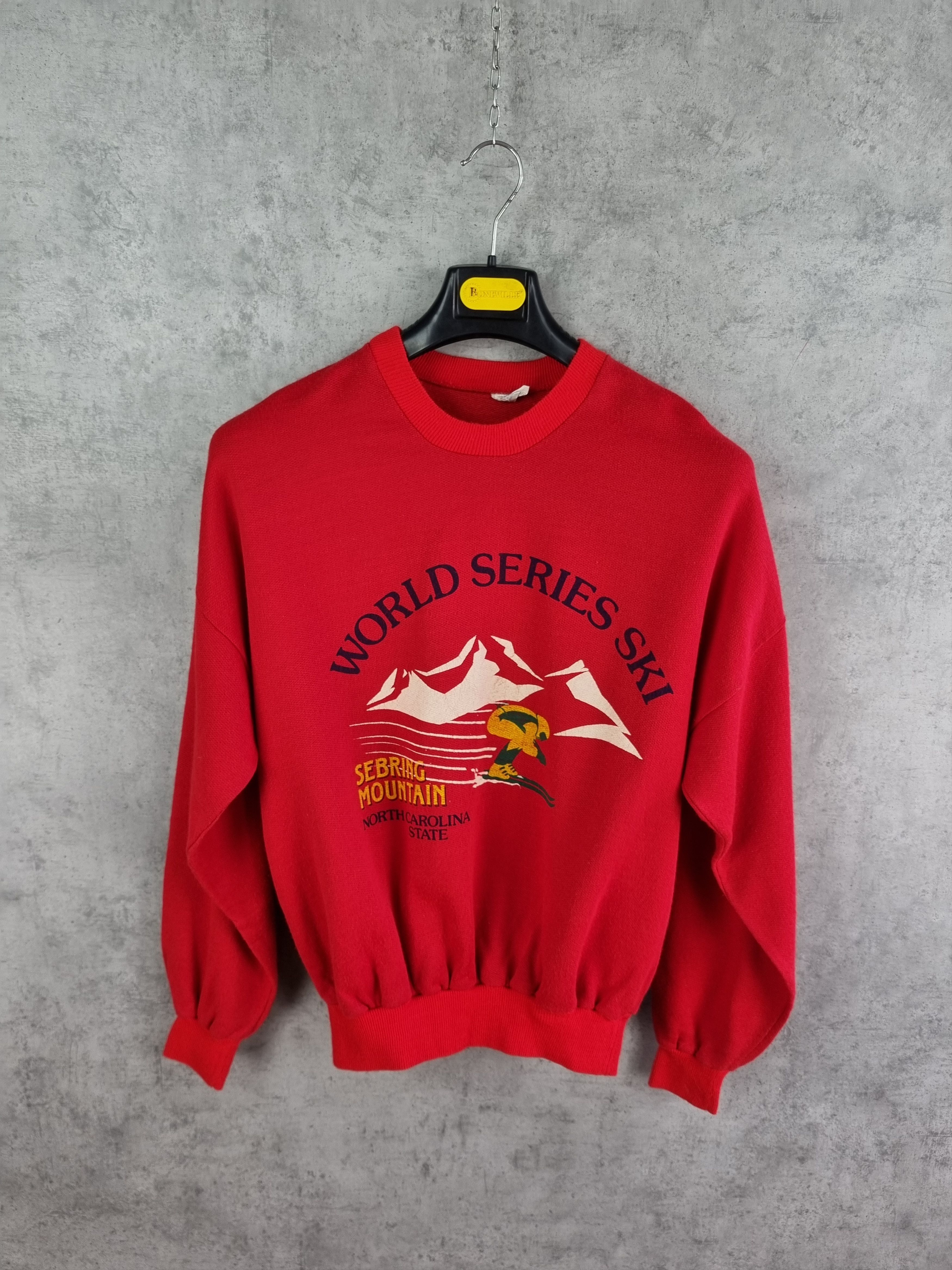 Vintage Rare 70s Vintage Ski motif Sweatshirt Size US M / EU 48-50 / 2 - 3 Thumbnail