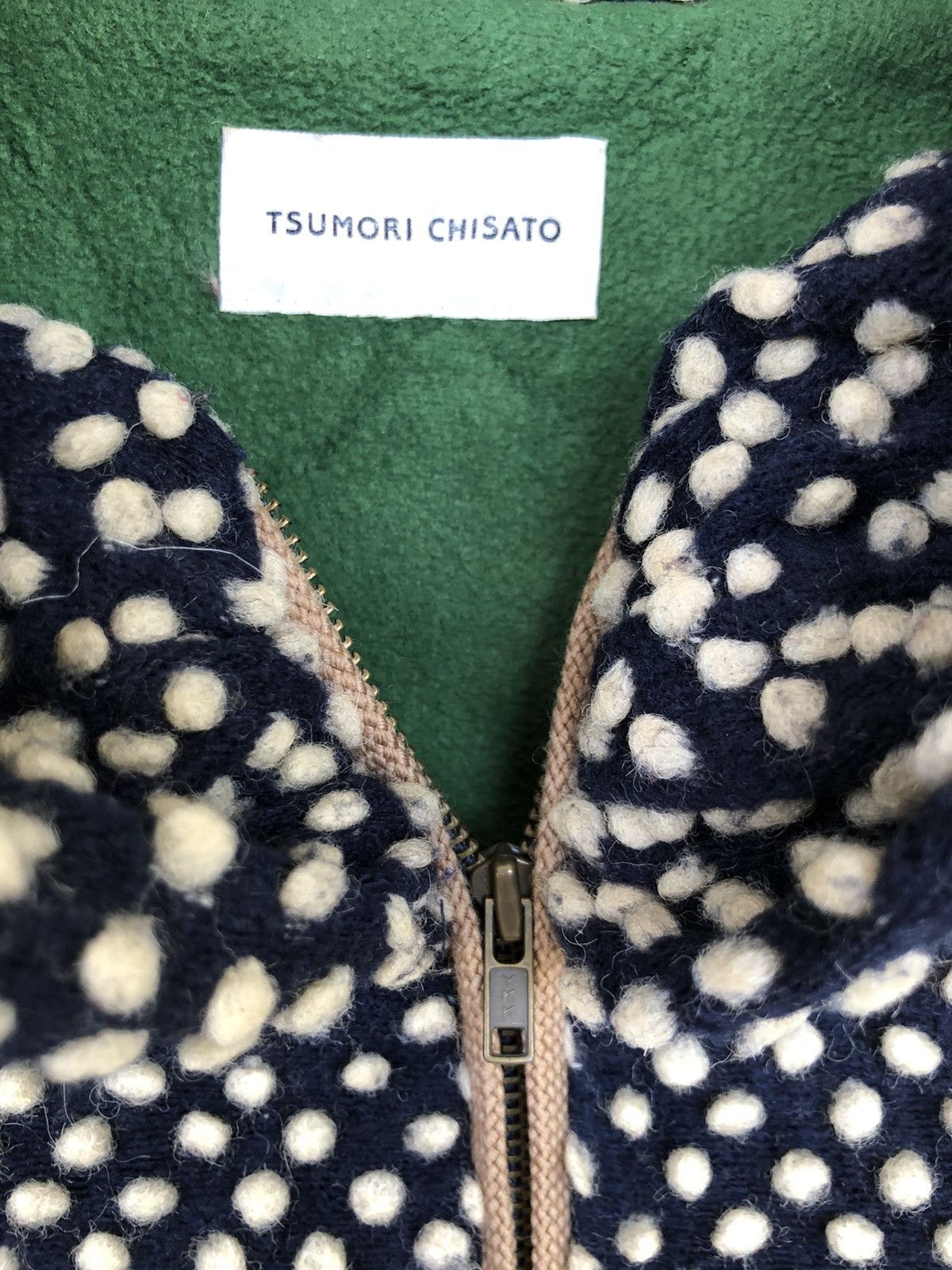Issey Miyake GRAIL🔥Tsumori Chisato Polka Dot Embossed Sweater Size US S / EU 44-46 / 1 - 6 Thumbnail
