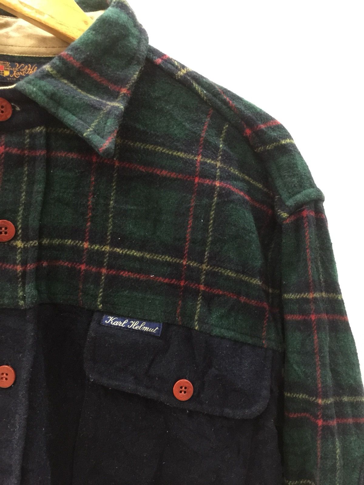 Karl Helmut 💥delete today💥Made in Italy Karl Helmut Wool Shirt Size US M / EU 48-50 / 2 - 5 Thumbnail