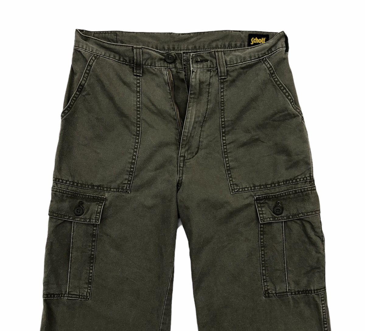 Schott Vintage Schott Multi Pocket Baggy Cargo Pants Size US 29 - 4 Thumbnail
