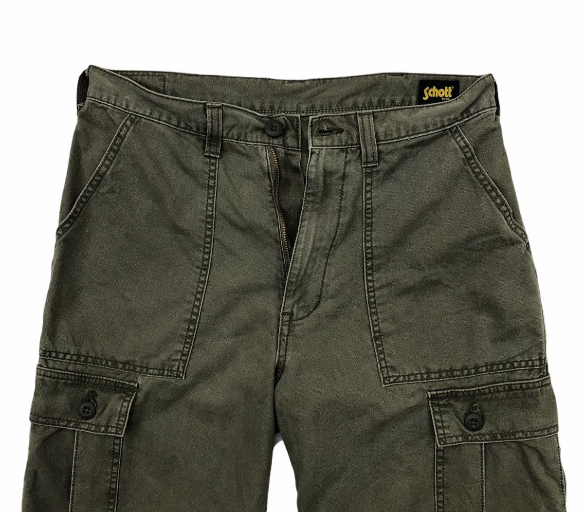 Schott Vintage Schott Multi Pocket Baggy Cargo Pants Size US 29 - 10 Thumbnail