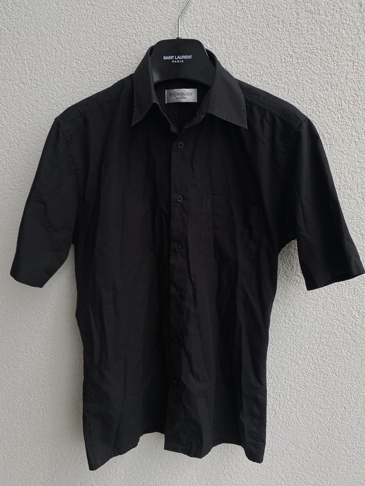 Yves Saint Laurent Black YSL Shirt Logo Size US S / EU 44-46 / 1 - 3 Thumbnail