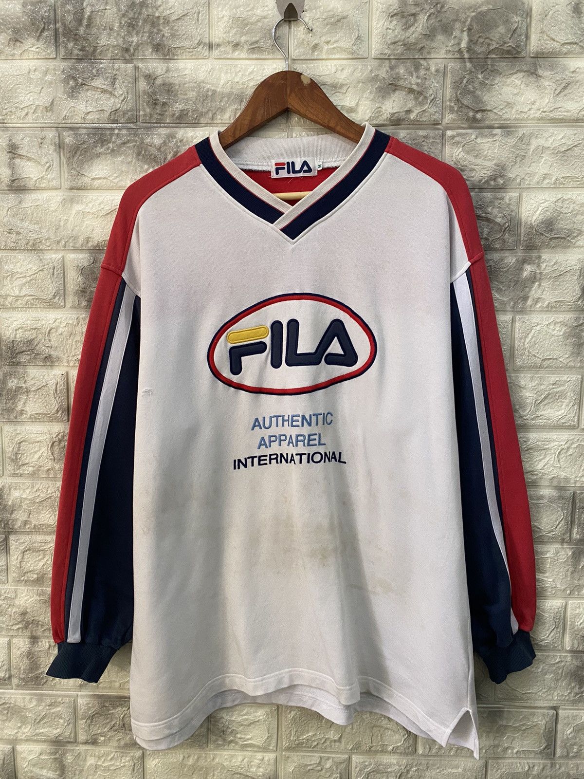 Bjorn Borg × Fila × Vintage Vintage Fila Big Logo Sweatshirt Size US M / EU 48-50 / 2 - 1 Thumbnail