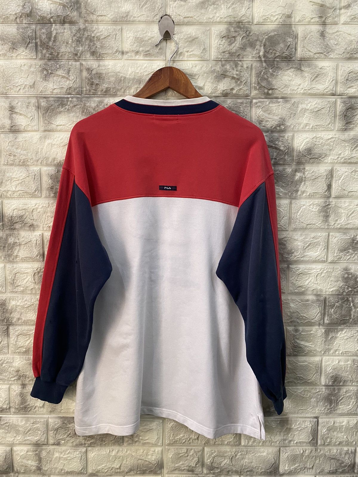 Bjorn Borg × Fila × Vintage Vintage Fila Big Logo Sweatshirt Size US M / EU 48-50 / 2 - 2 Thumbnail