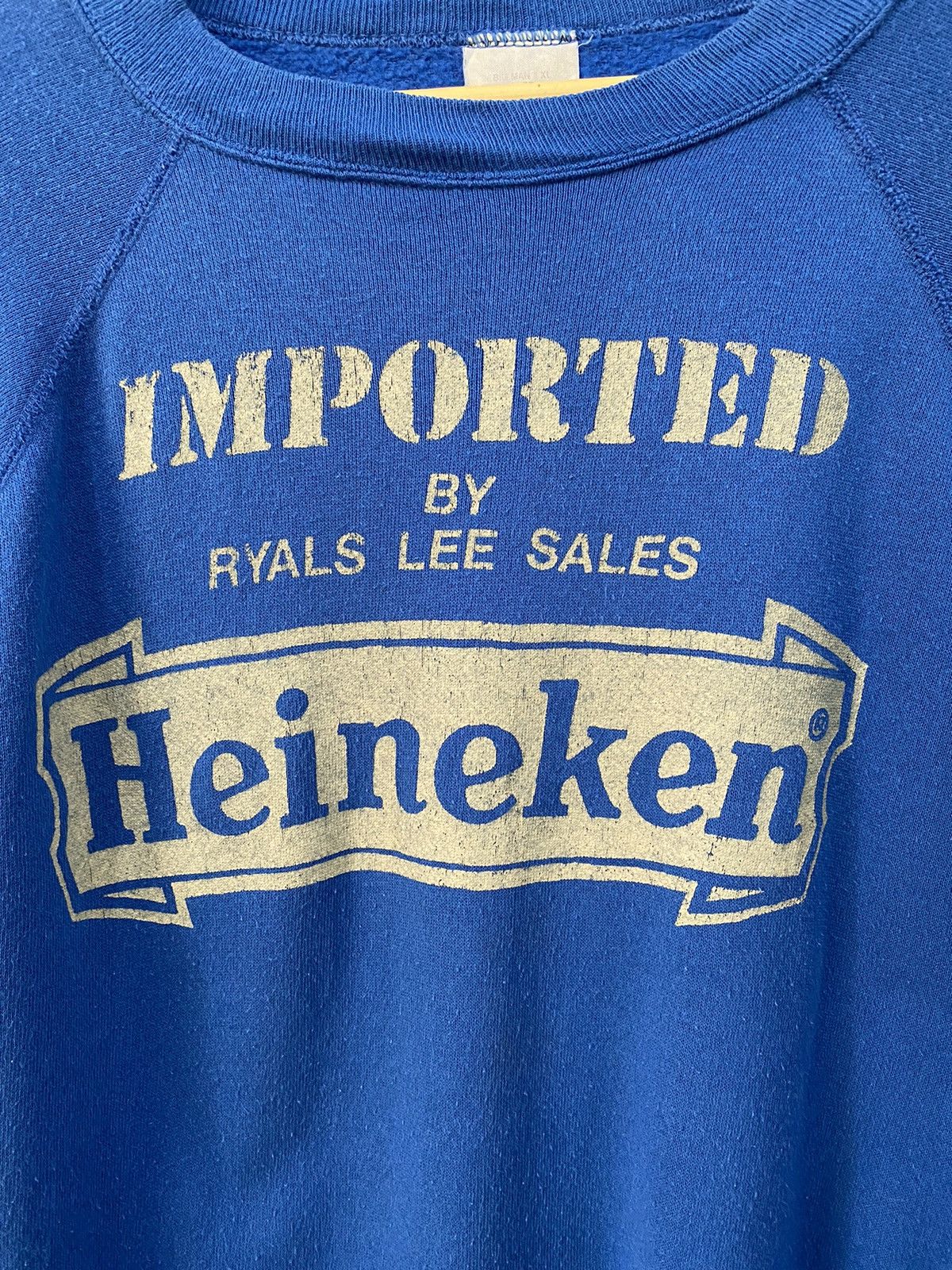 Heineken × Vintage Vintage 80’s Heineken Sweatshirt Size US XL / EU 56 / 4 - 3 Thumbnail
