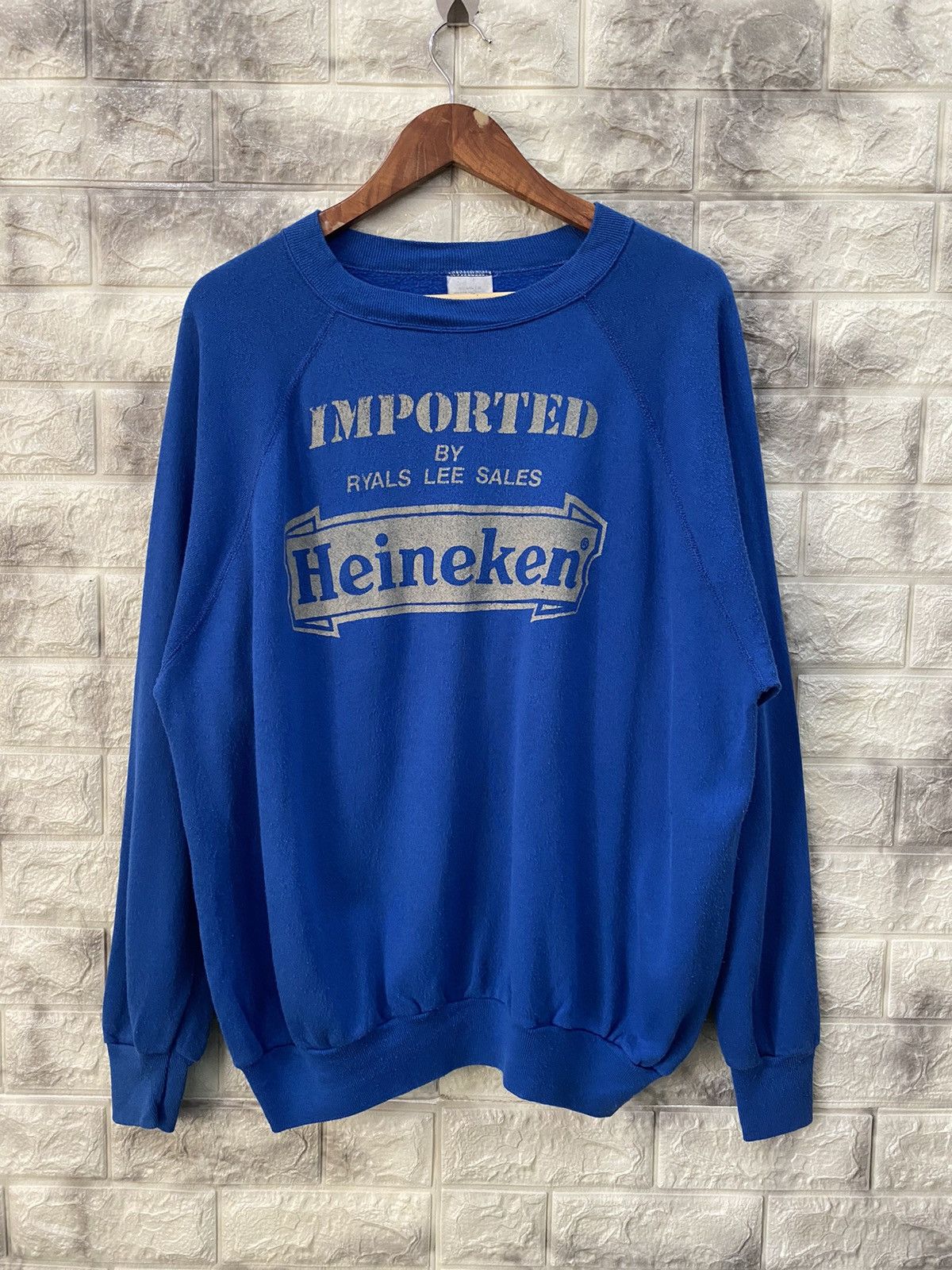 Heineken × Vintage Vintage 80’s Heineken Sweatshirt Size US XL / EU 56 / 4 - 1 Thumbnail