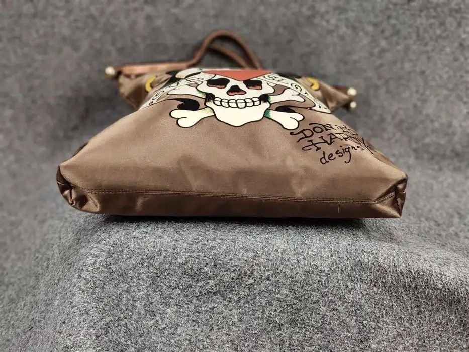Ed Hardy Vintage Ed Hardy x Christian Audigier Logo Gold Purse Bag Size ONE SIZE - 6 Thumbnail