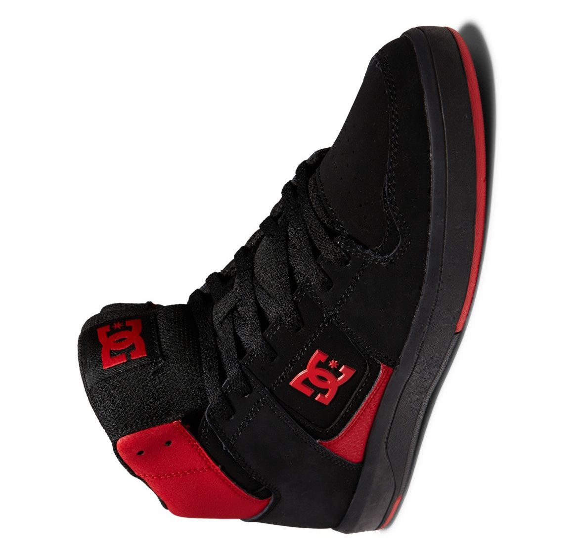 image of Dc Cure Hi-Top Shoes in Black/Red, Men's (Size 13)