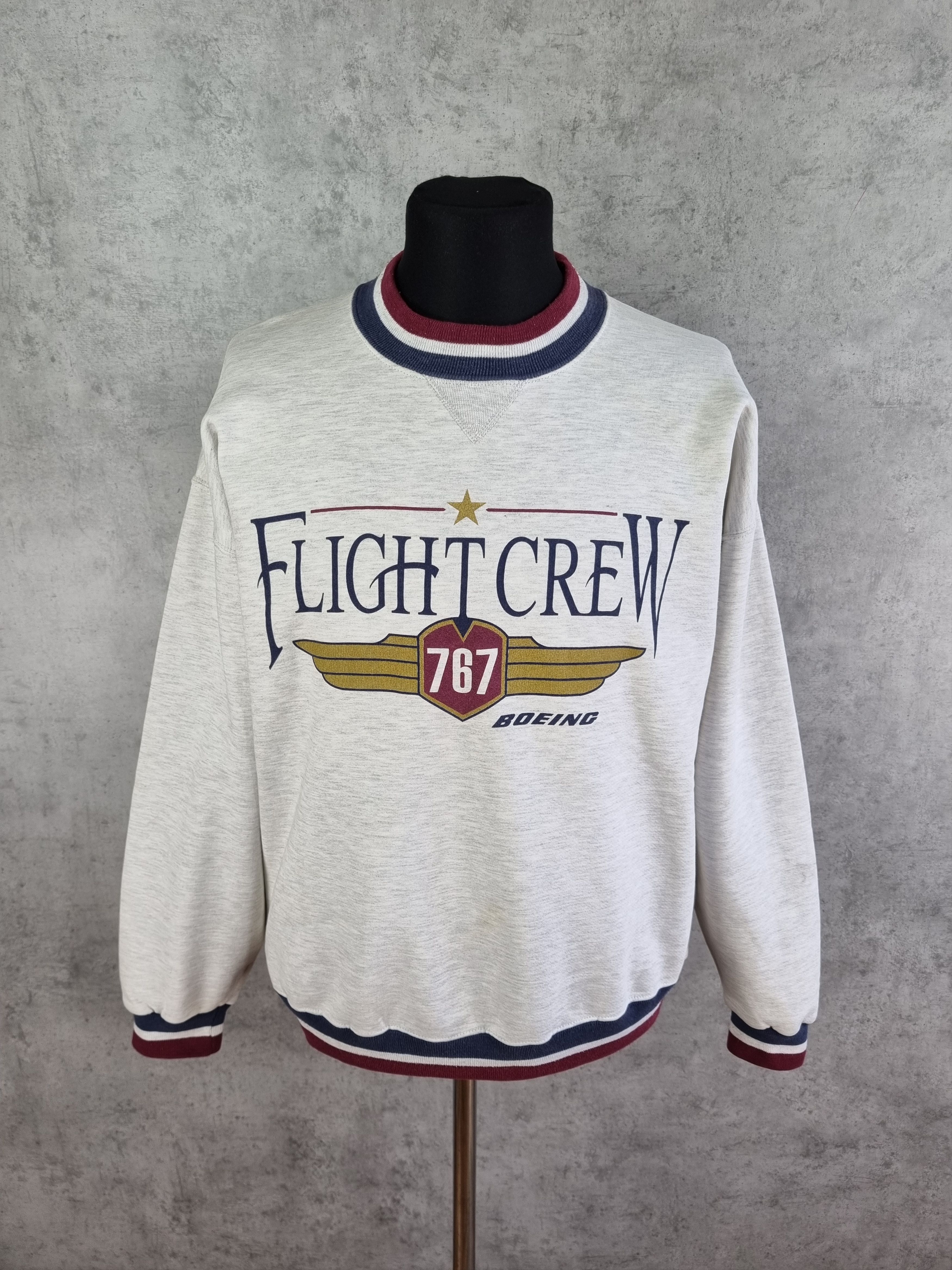 Gear for Sports × Vintage 90s Flight Crew Boeing Vintage Sweatshirt Size US L / EU 52-54 / 3 - 1 Thumbnail
