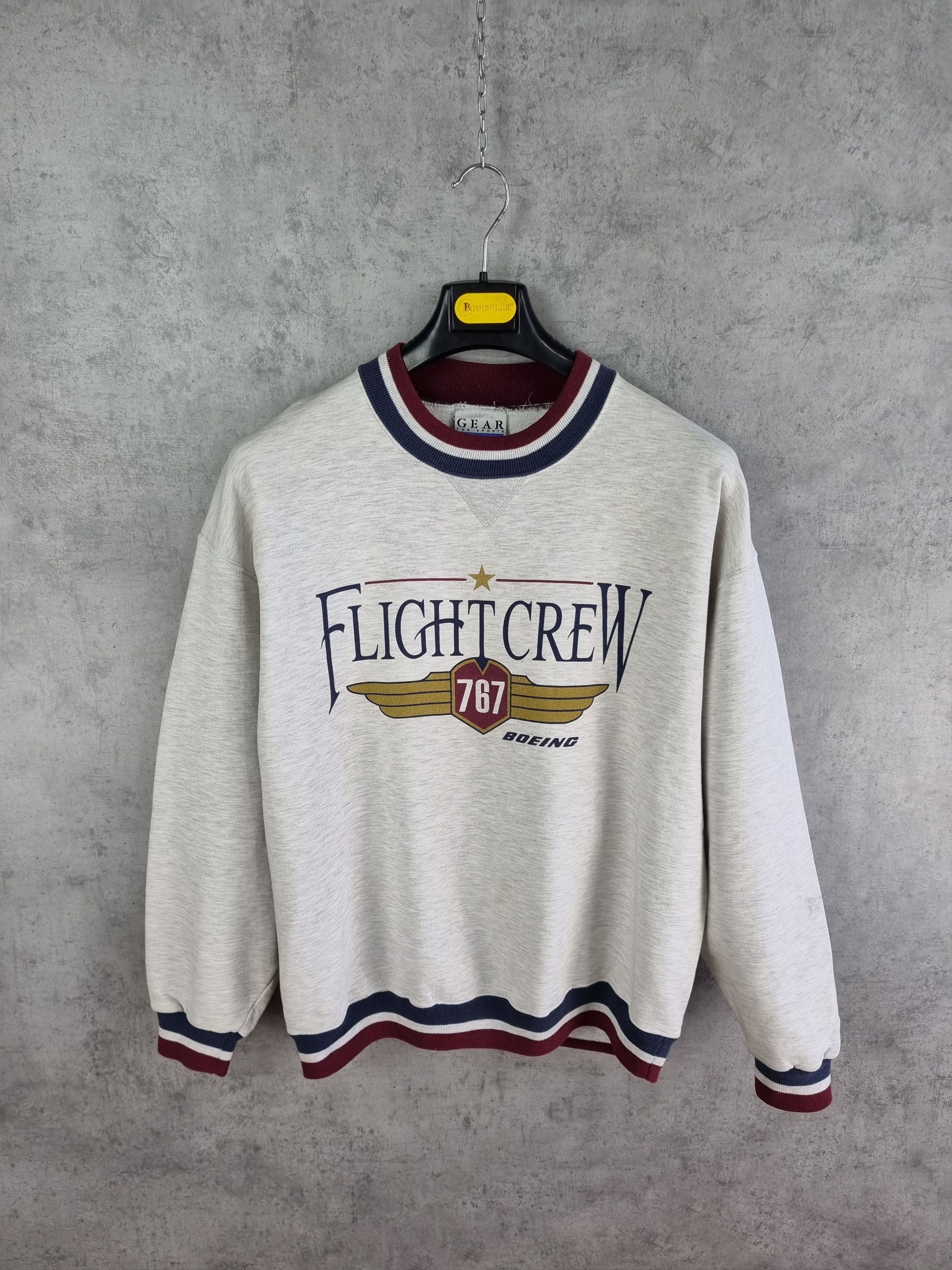 Gear for Sports × Vintage 90s Flight Crew Boeing Vintage Sweatshirt Size US L / EU 52-54 / 3 - 16 Thumbnail