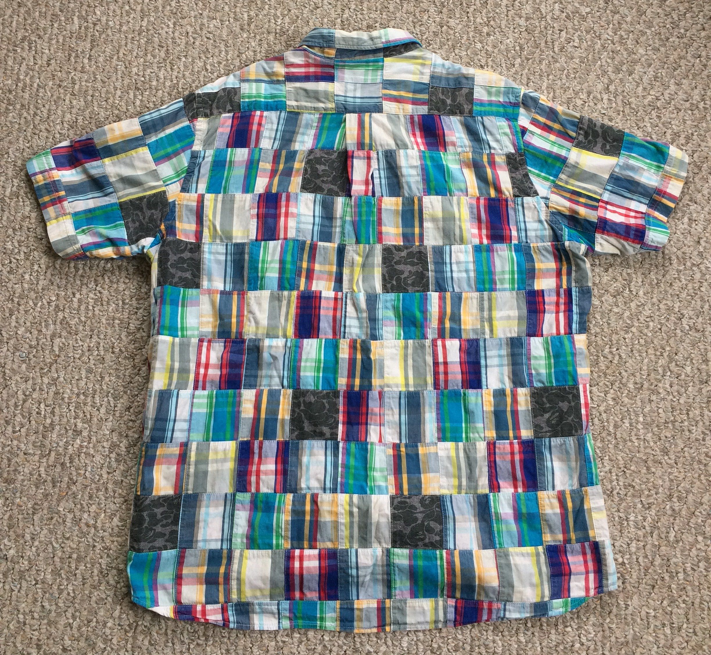 Bape OG Bape Camo Patchwork Shirt Size US XXL / EU 58 / 5 - 5 Thumbnail