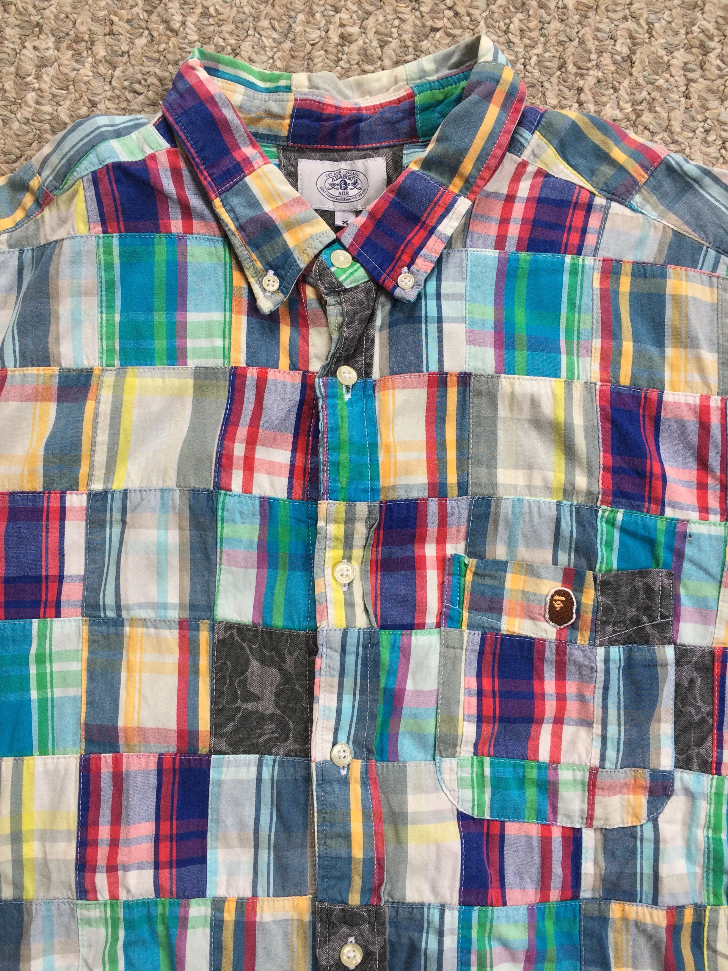 Bape OG Bape Camo Patchwork Shirt Size US XXL / EU 58 / 5 - 2 Thumbnail