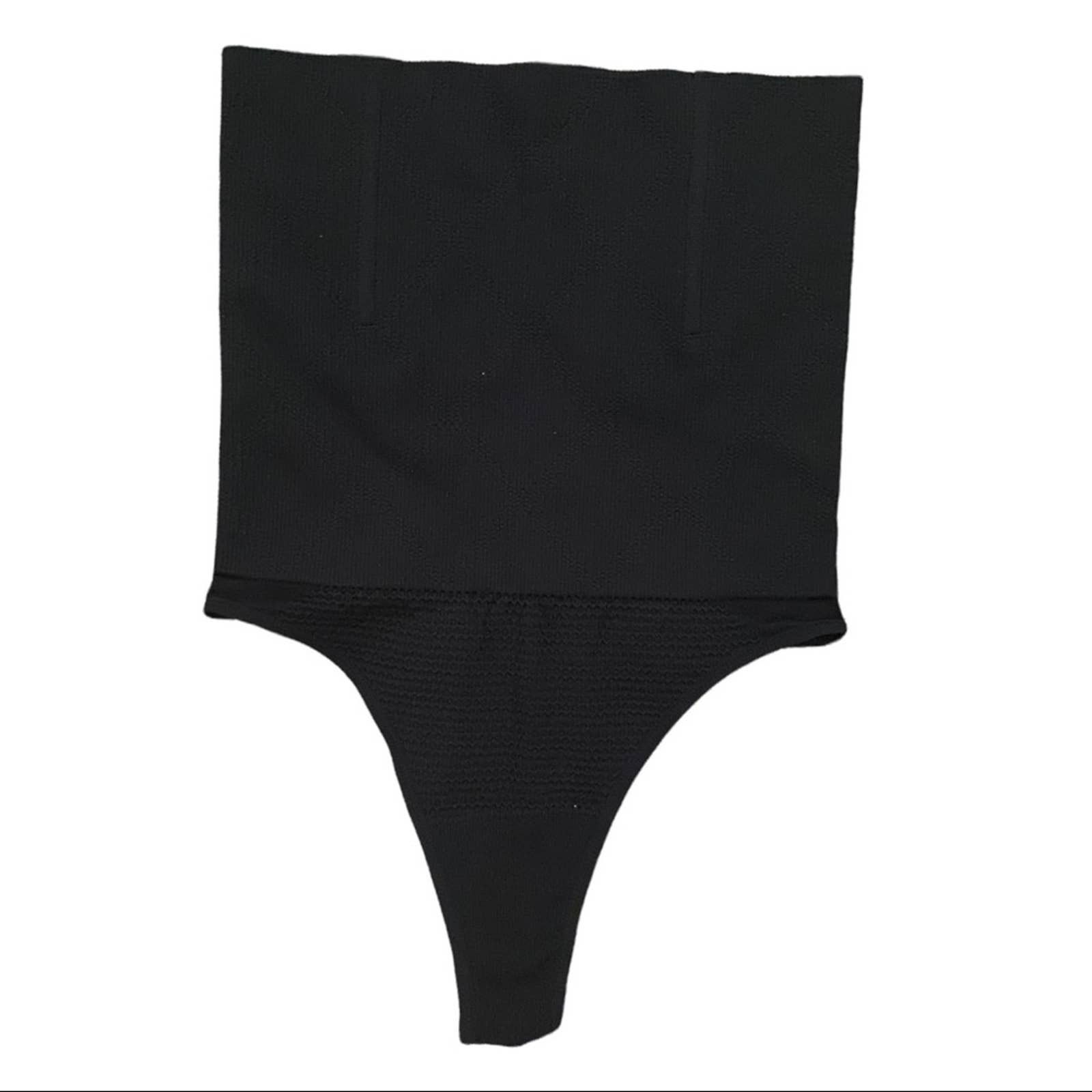 Other NIP Black High Waisted Thong Tummy Control Underwear Small Grailed