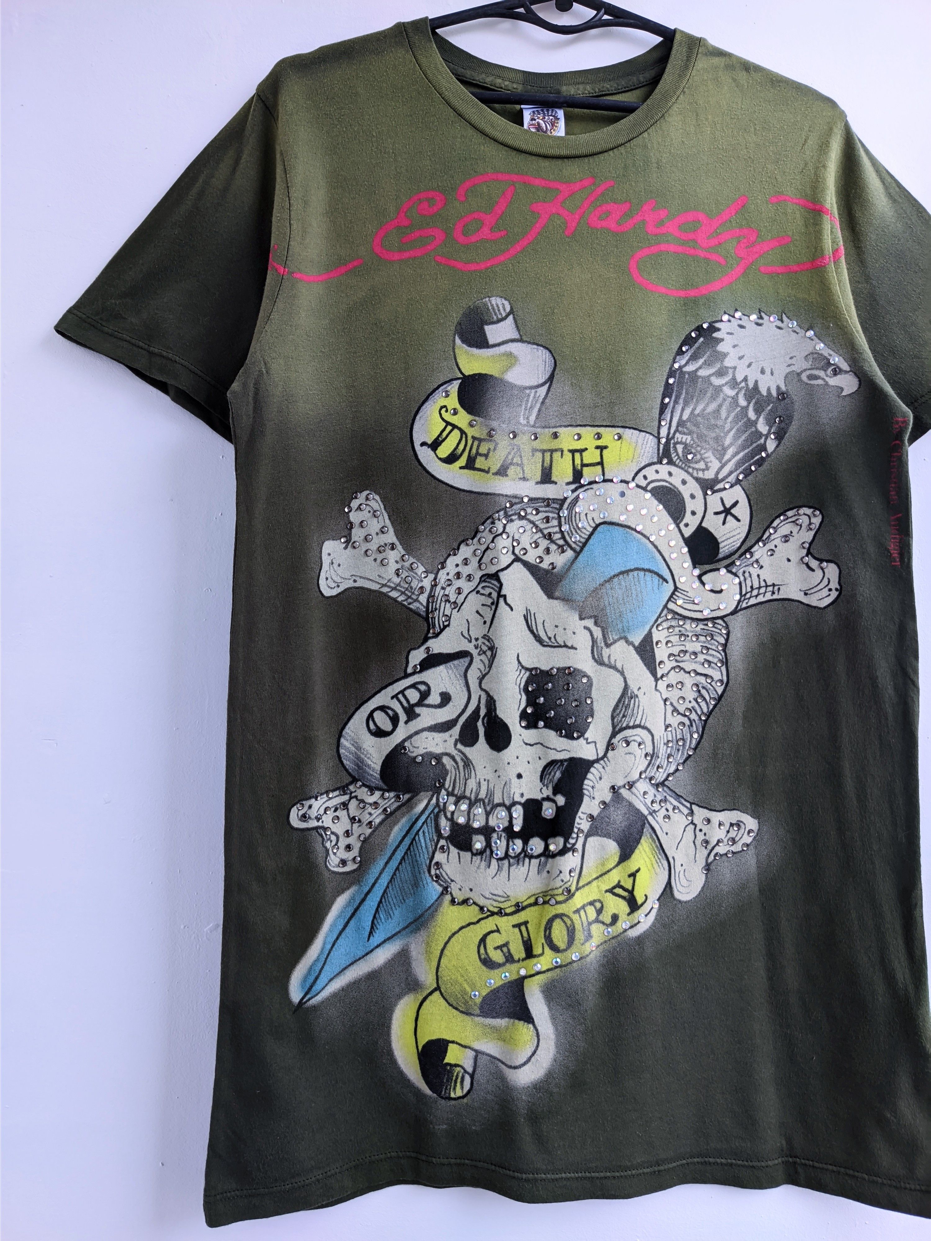 Ed Hardy Ed Hardy tshirt big logo vintage y2k Size S / US 4 / IT 40 - 4 Thumbnail