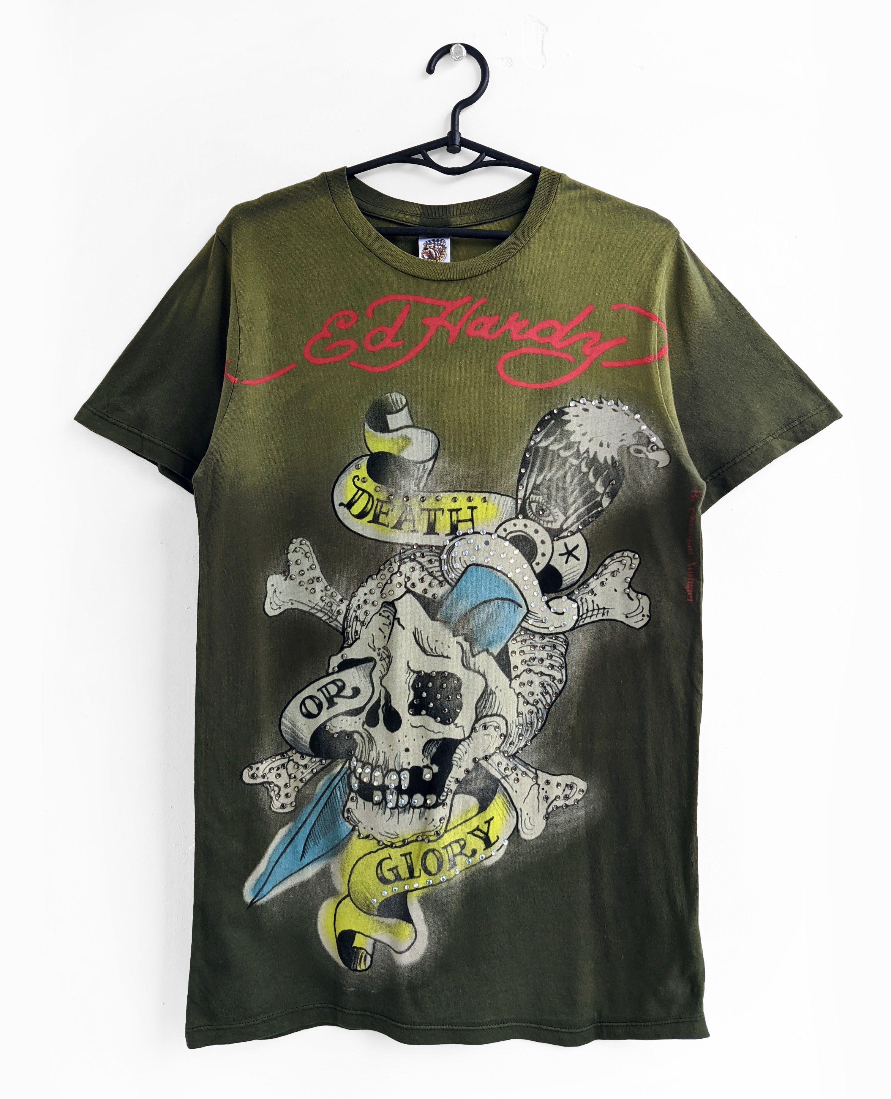 Ed Hardy Ed Hardy tshirt big logo vintage y2k Size S / US 4 / IT 40 - 1 Thumbnail