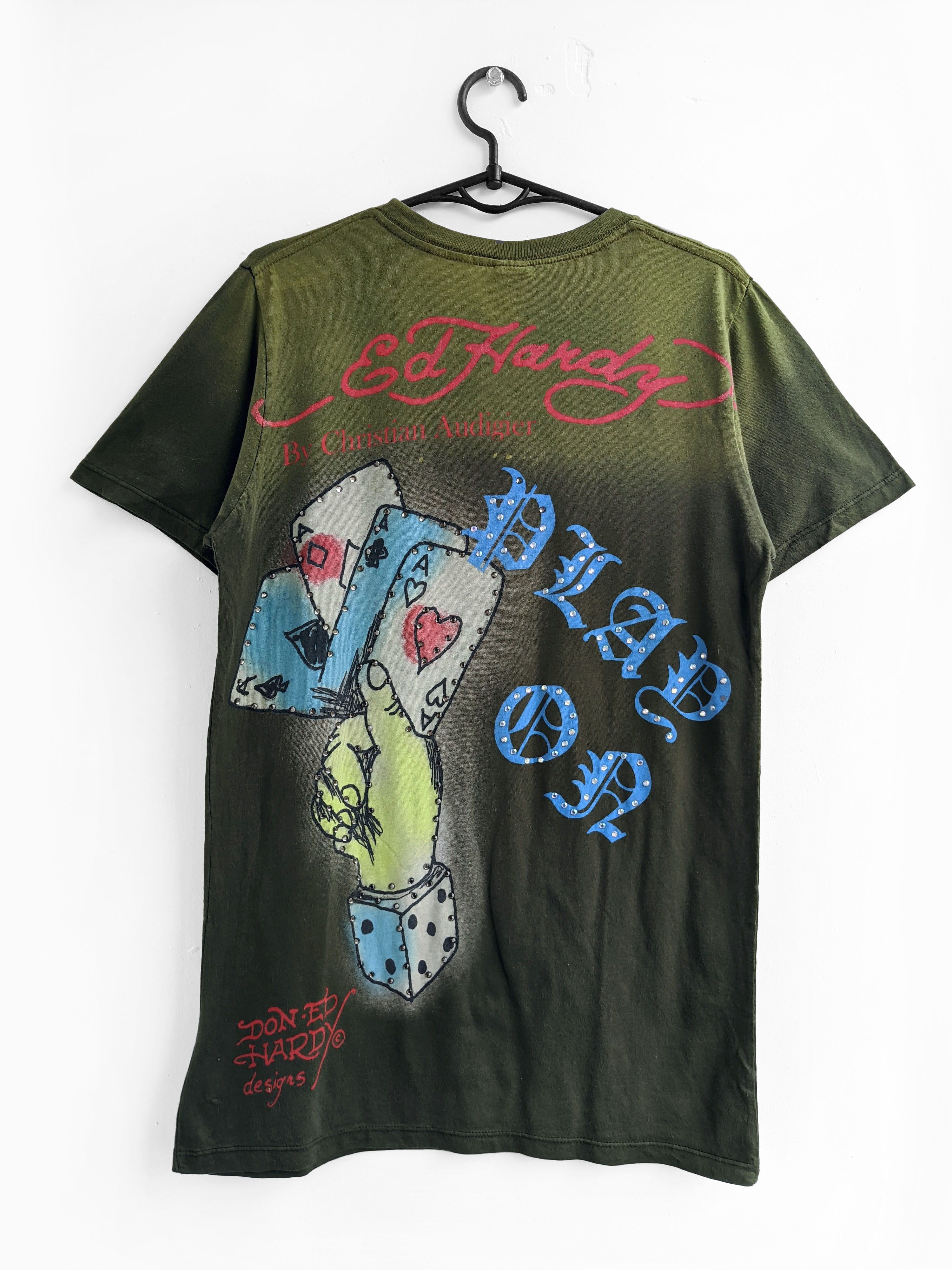 Ed Hardy Ed Hardy tshirt big logo vintage y2k Size S / US 4 / IT 40 - 2 Thumbnail